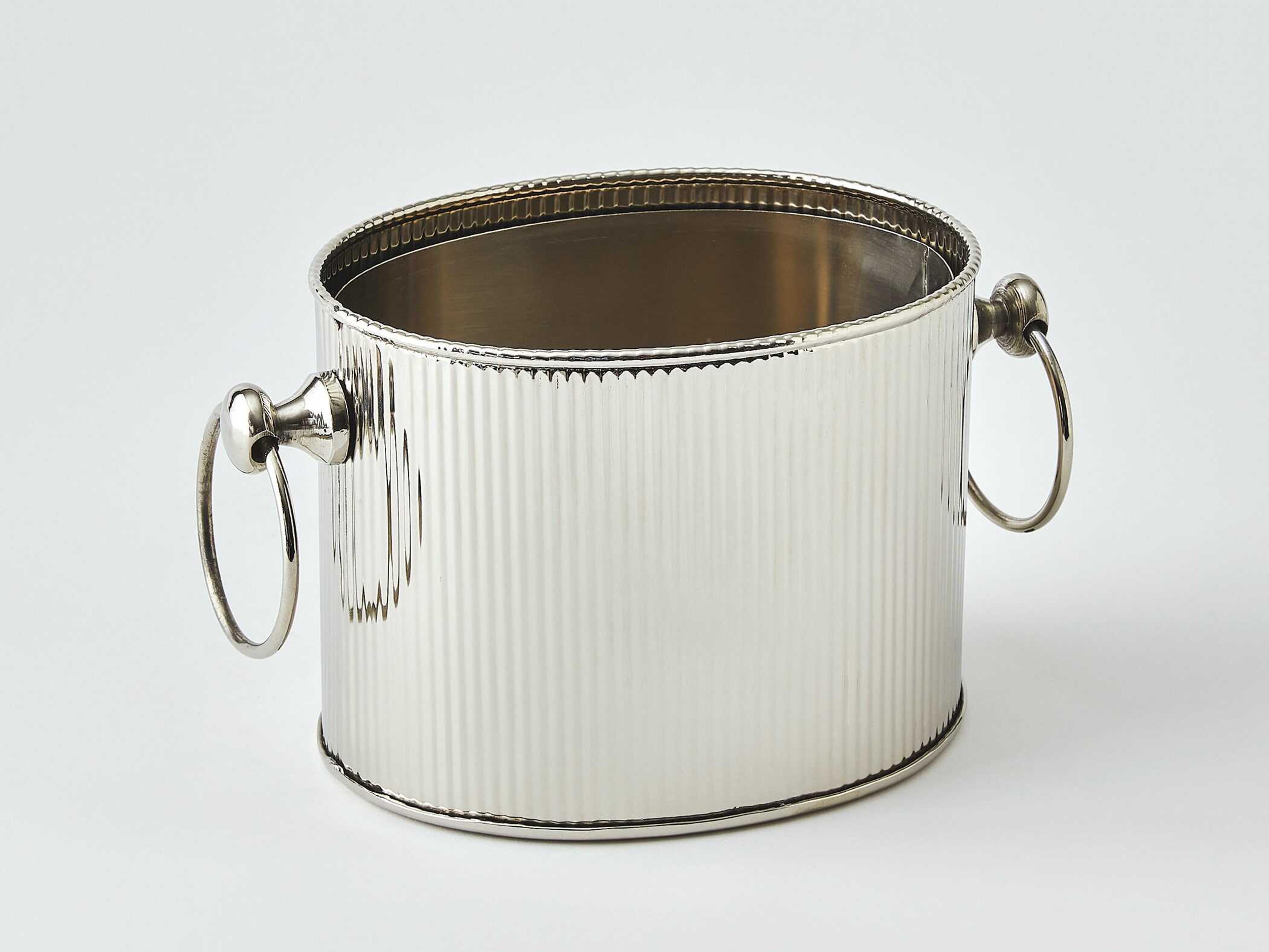 Global Views Winston Nickel Ice Bucket