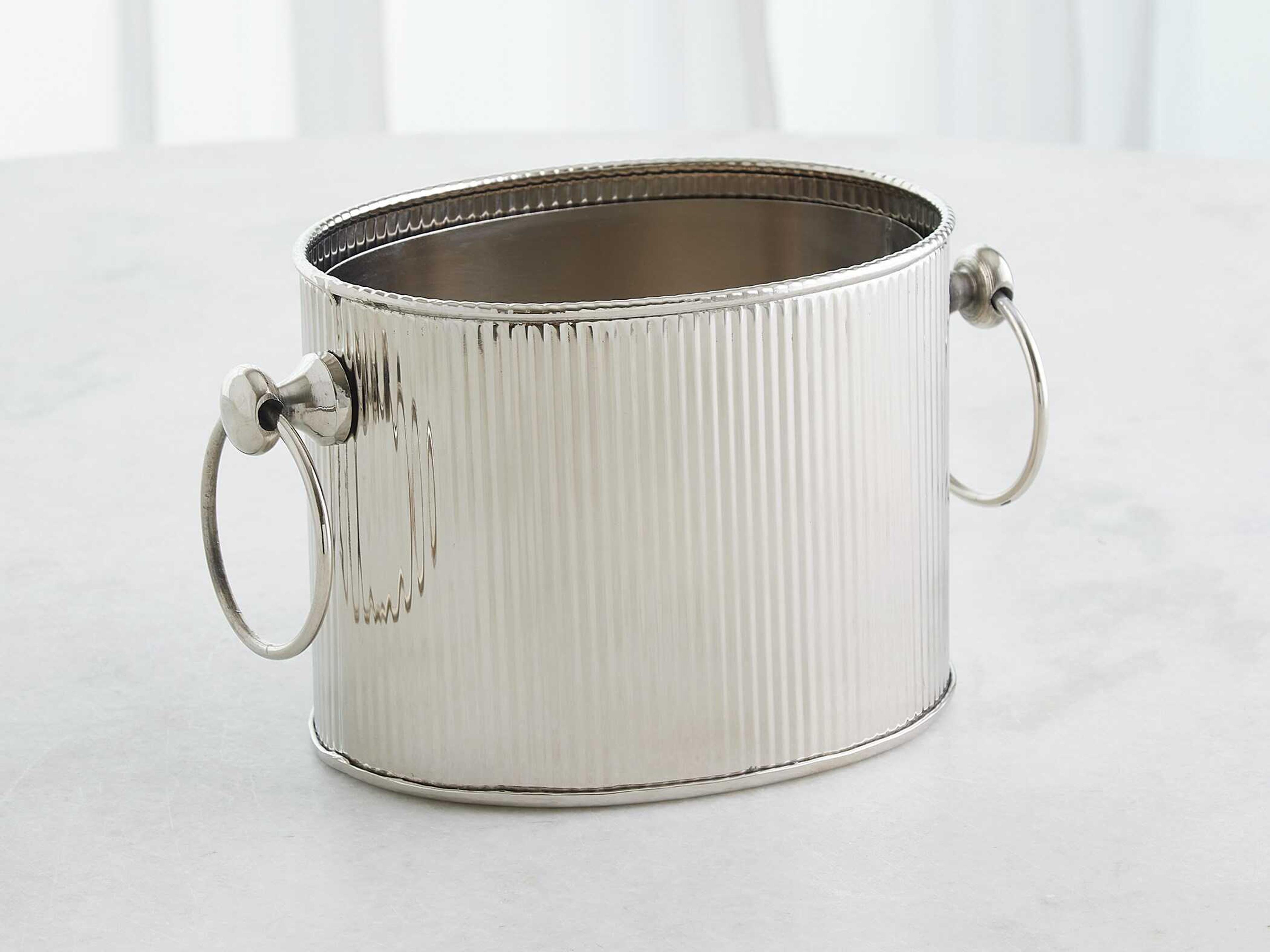 Global Views Winston Nickel Ice Bucket