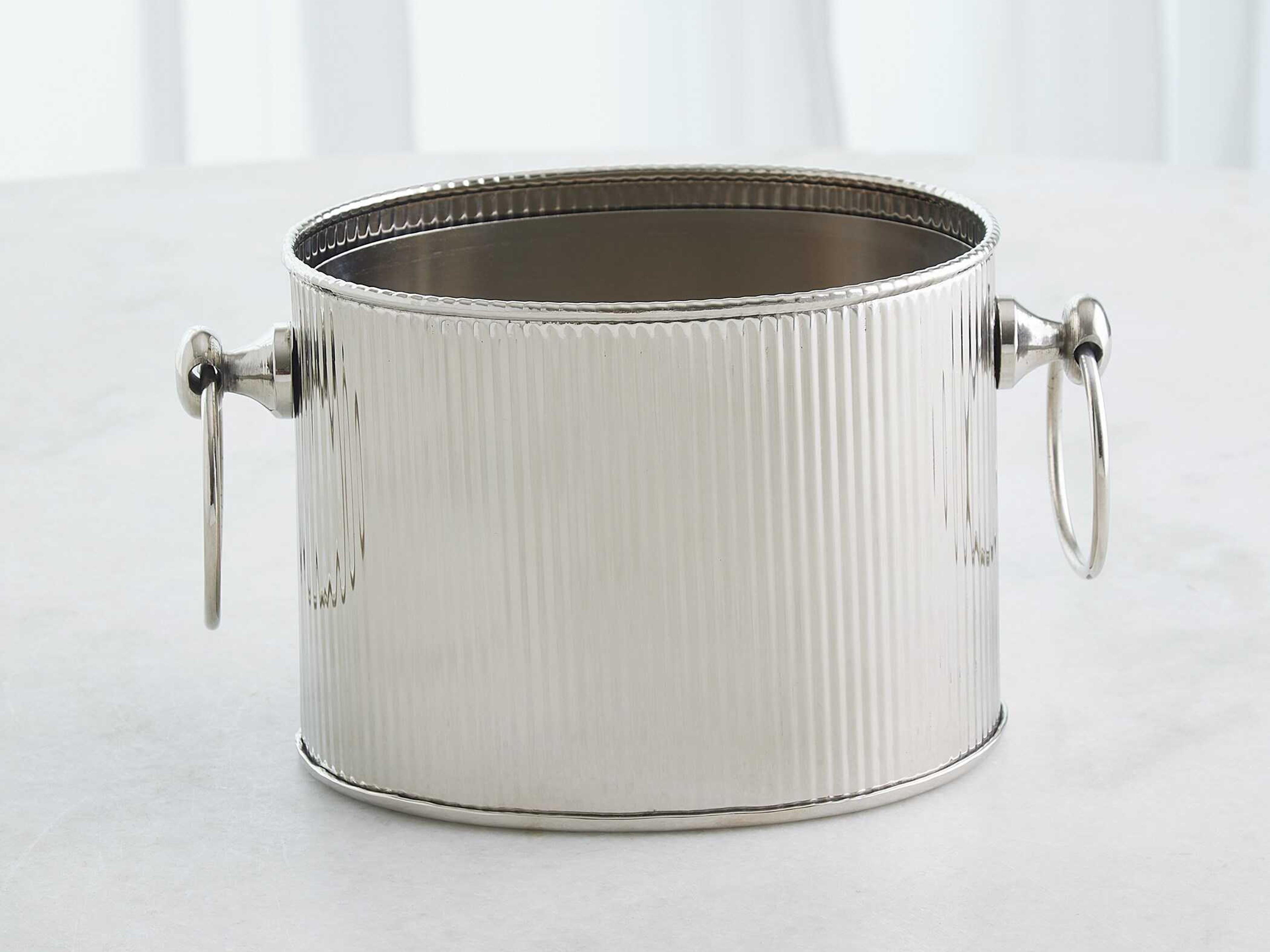 Global Views Winston Nickel Ice Bucket