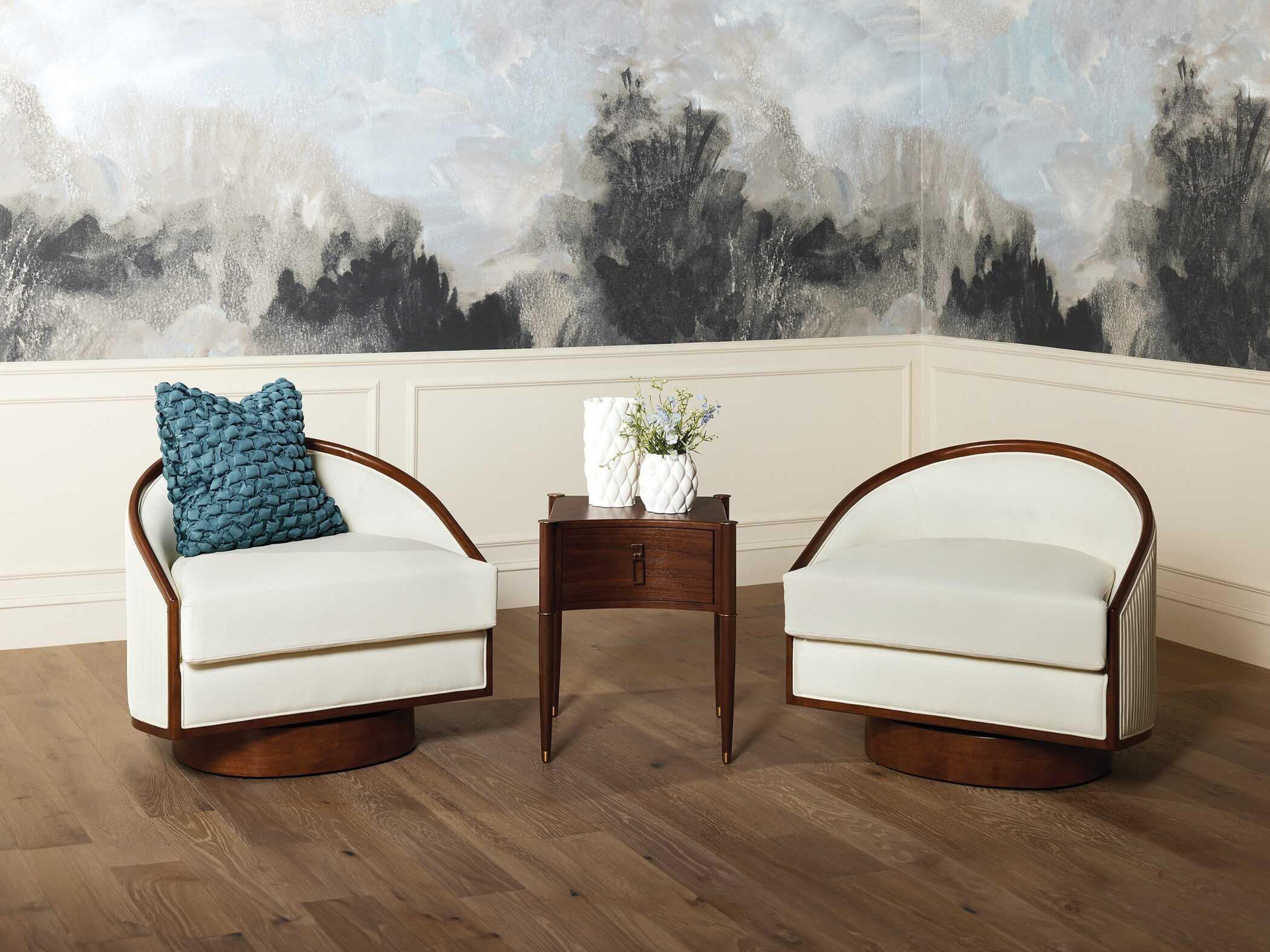 Global Views Square Dusty Blue Ruche Pillow