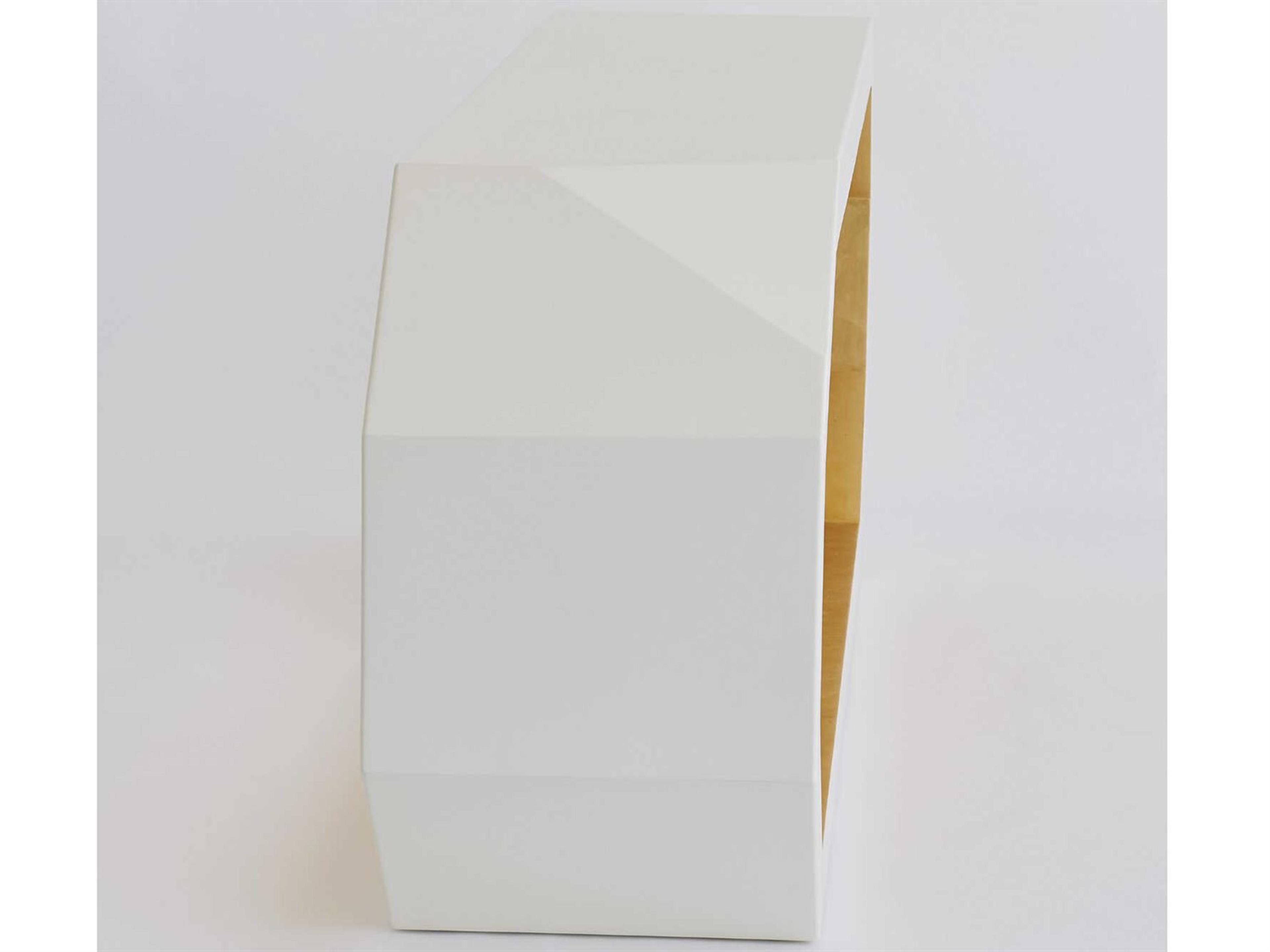 Global Views Rectangular Gold Leaf polyurethane Lacquer Inner Wood Ivory Outer Console Table