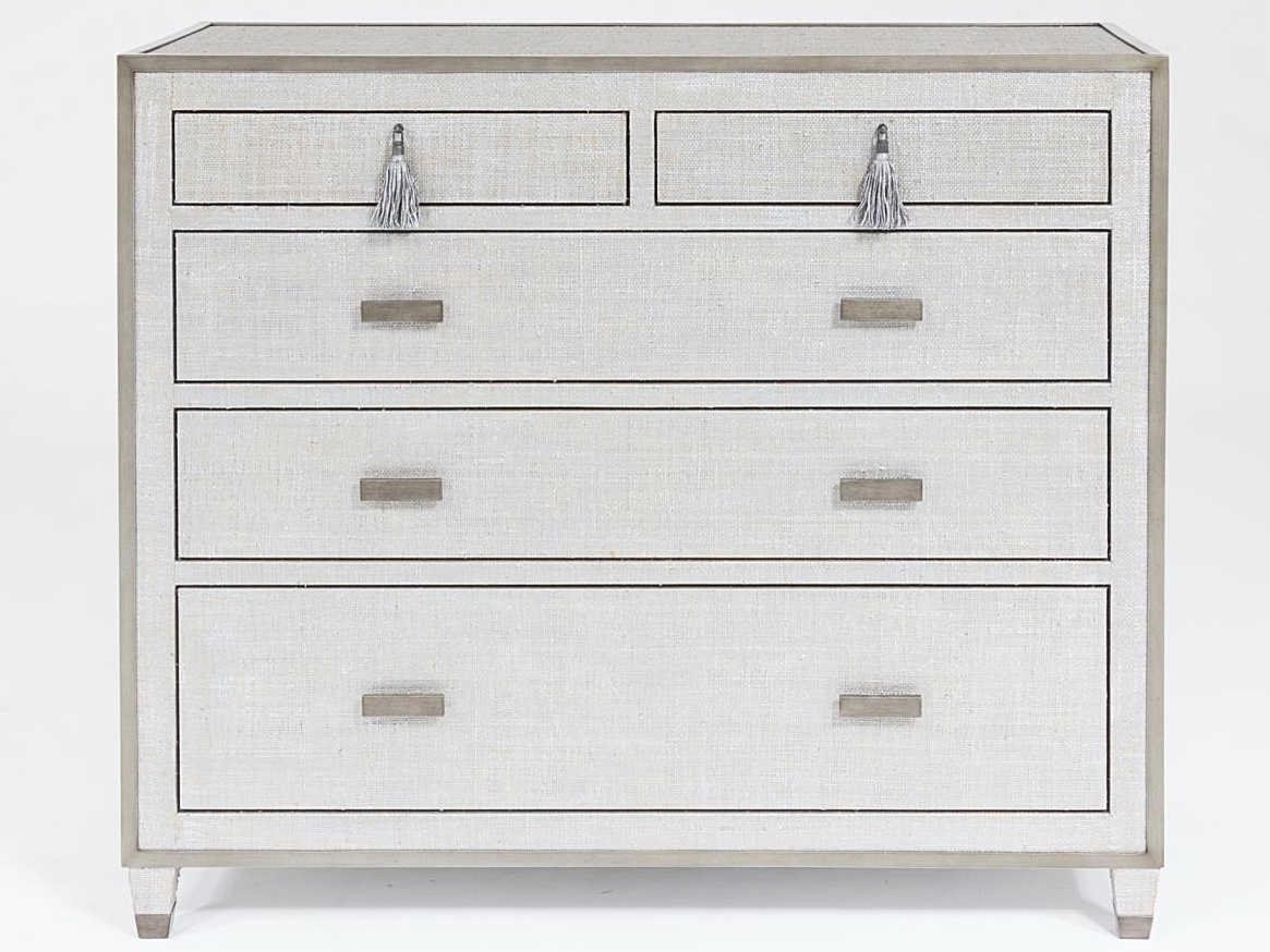 5-Drawers Silver Acacia Wood Dresser