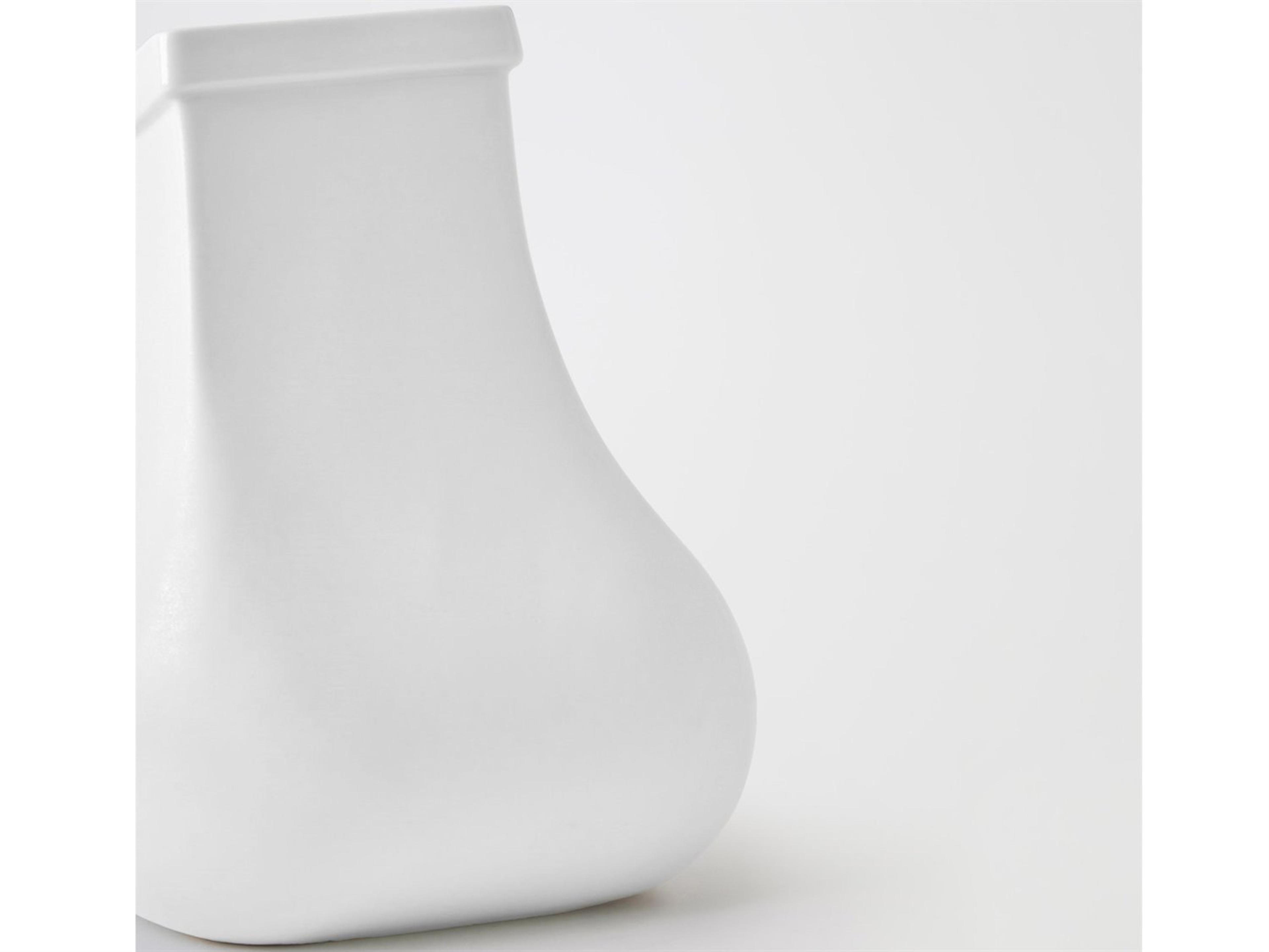 Global Views Sac Vessel White Vase Small