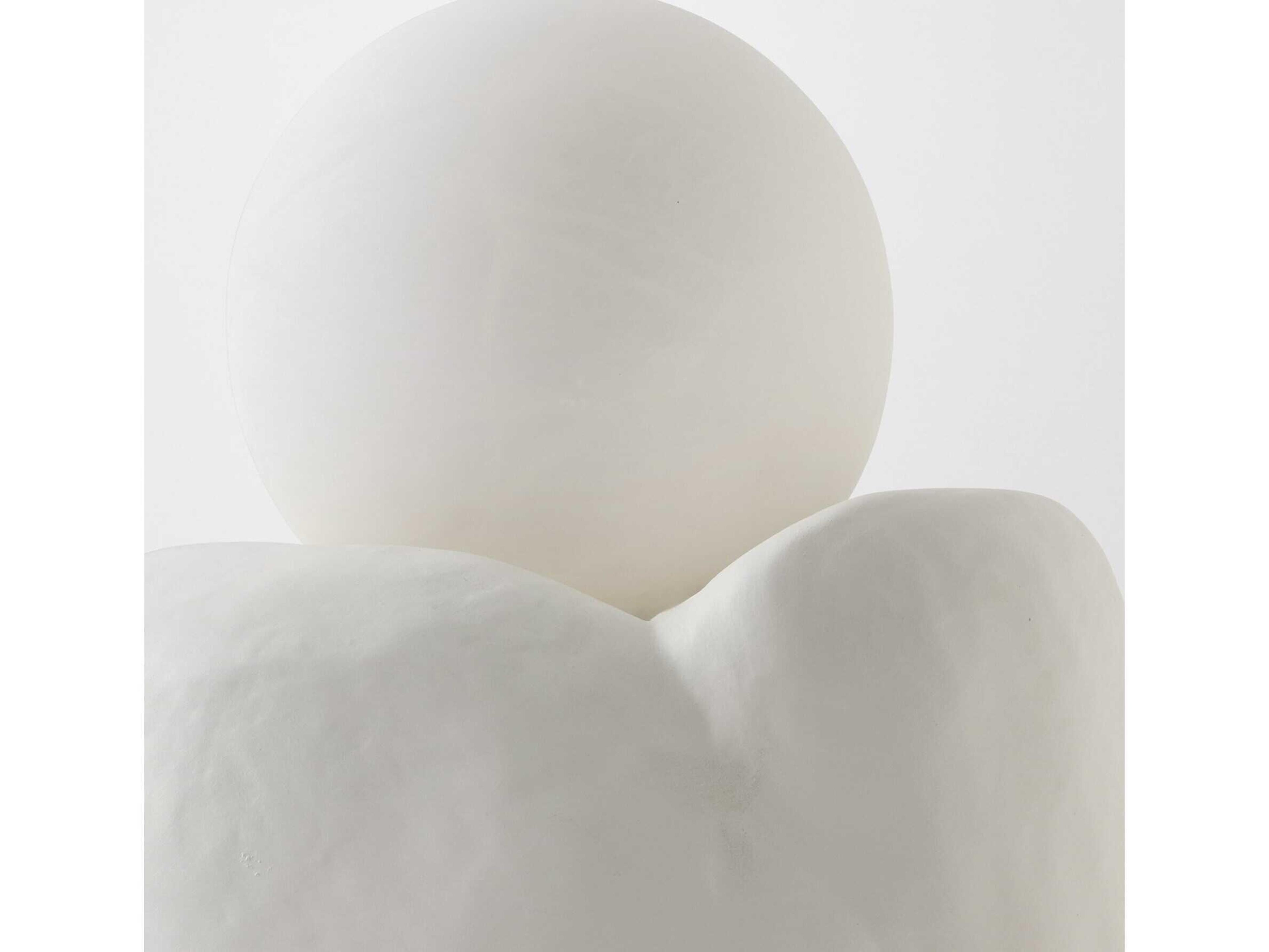 Global Views Ampelus Matte White Table Lamp