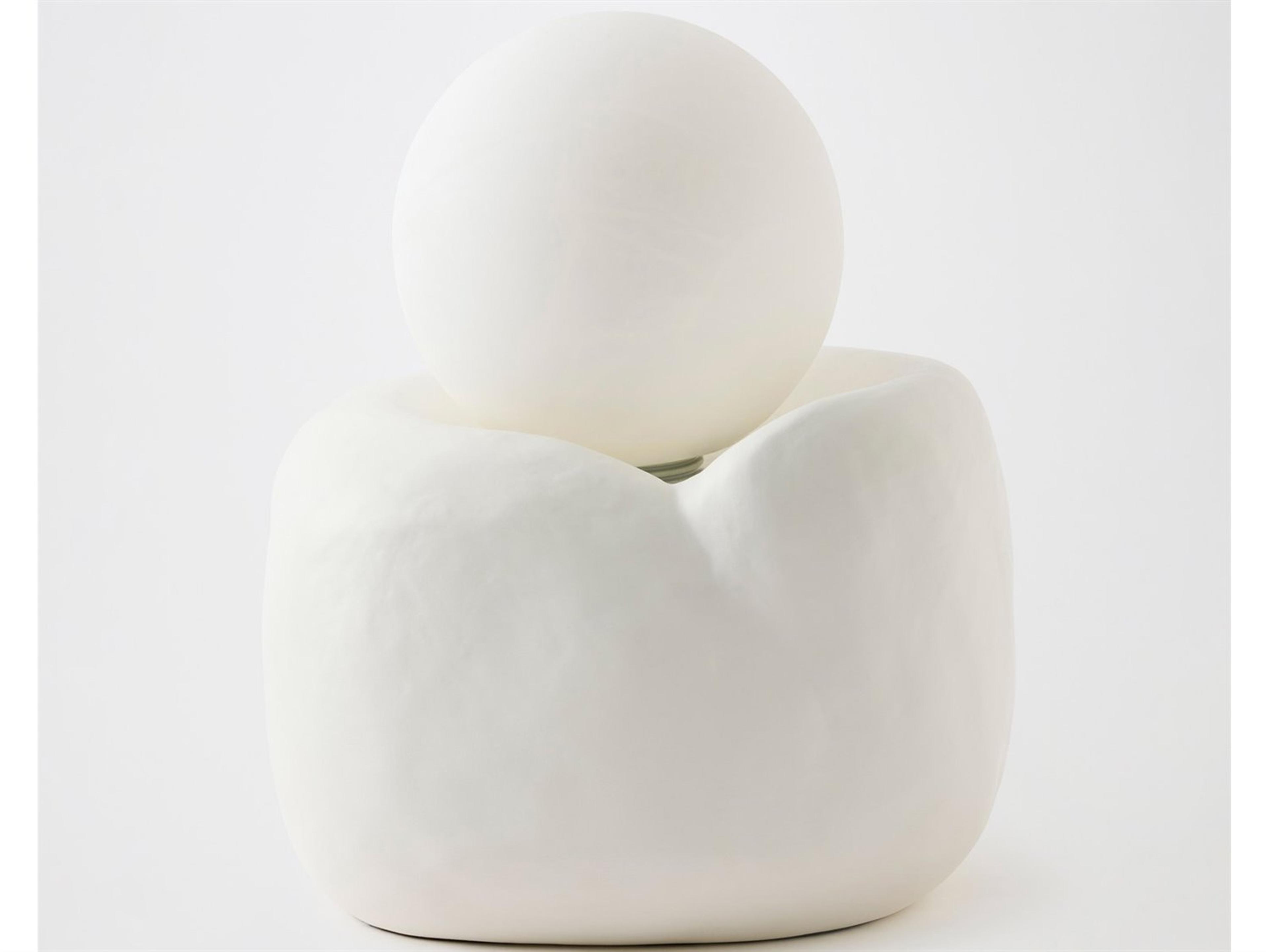 Global Views Ampelus Matte White Table Lamp