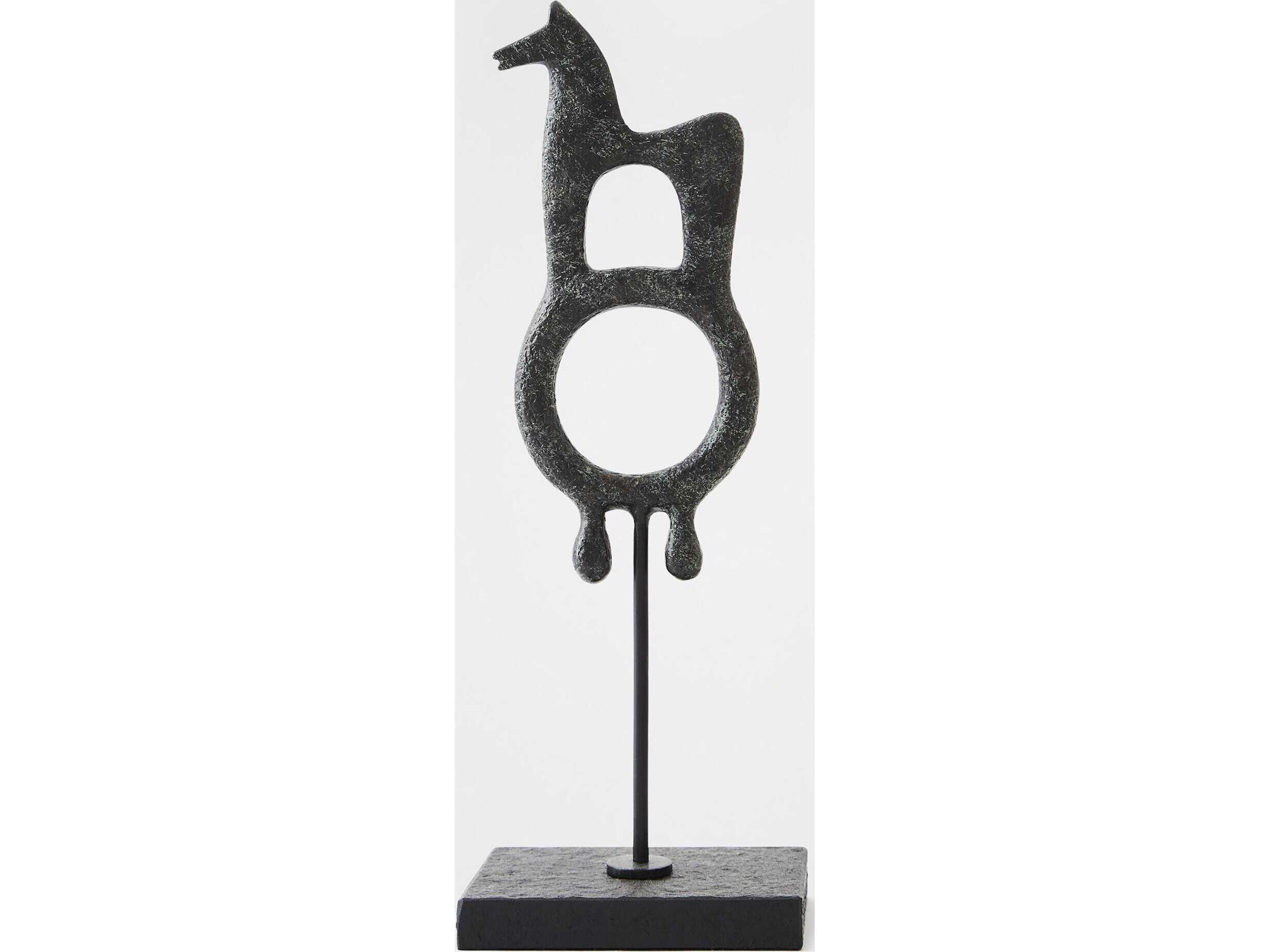 Global Views Zama Verdigris Sculpture