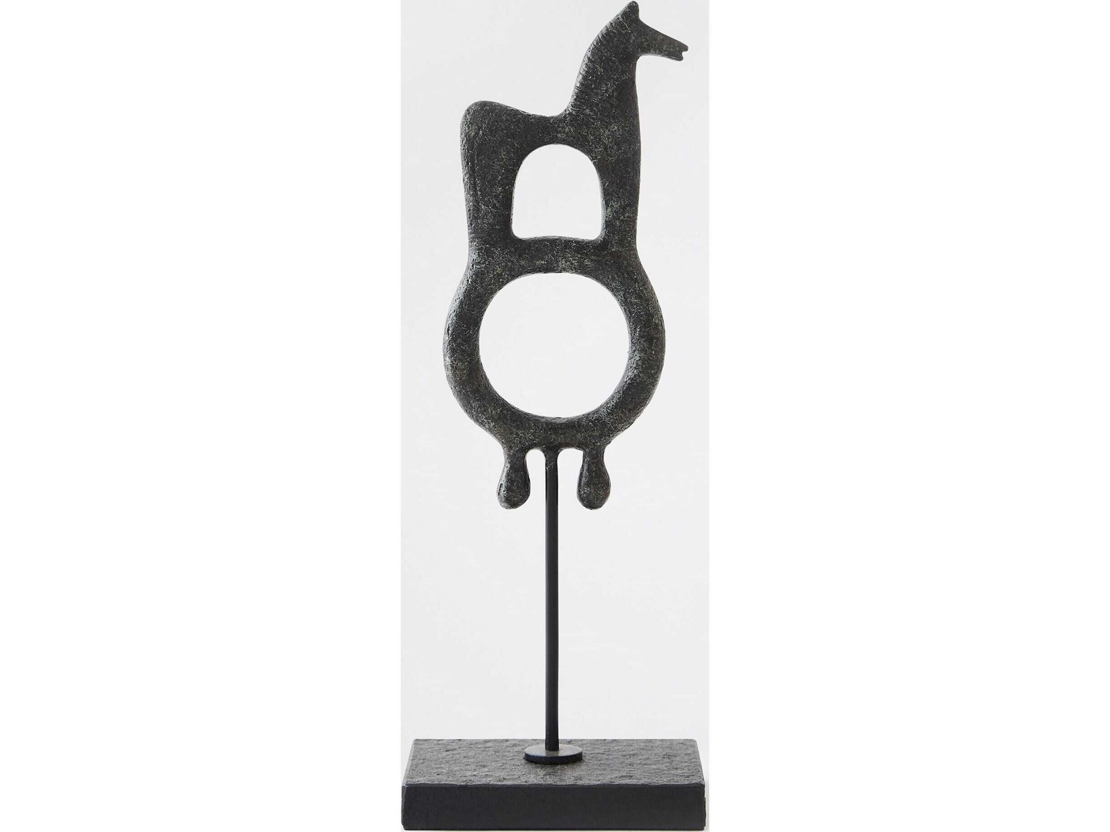 Global Views Zama Verdigris Sculpture