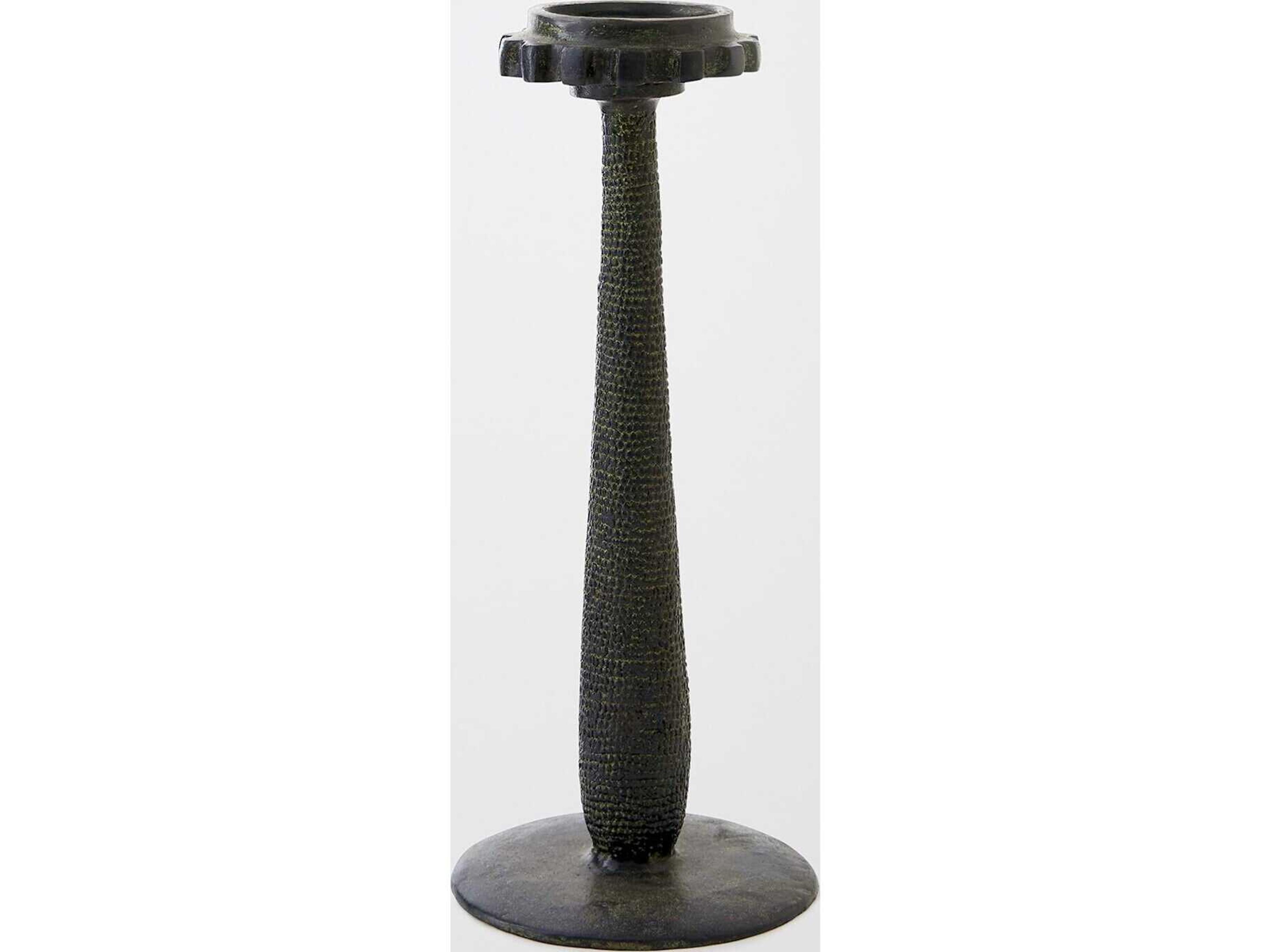 Global Views Totem Candlestick Verdigris Candle Holder