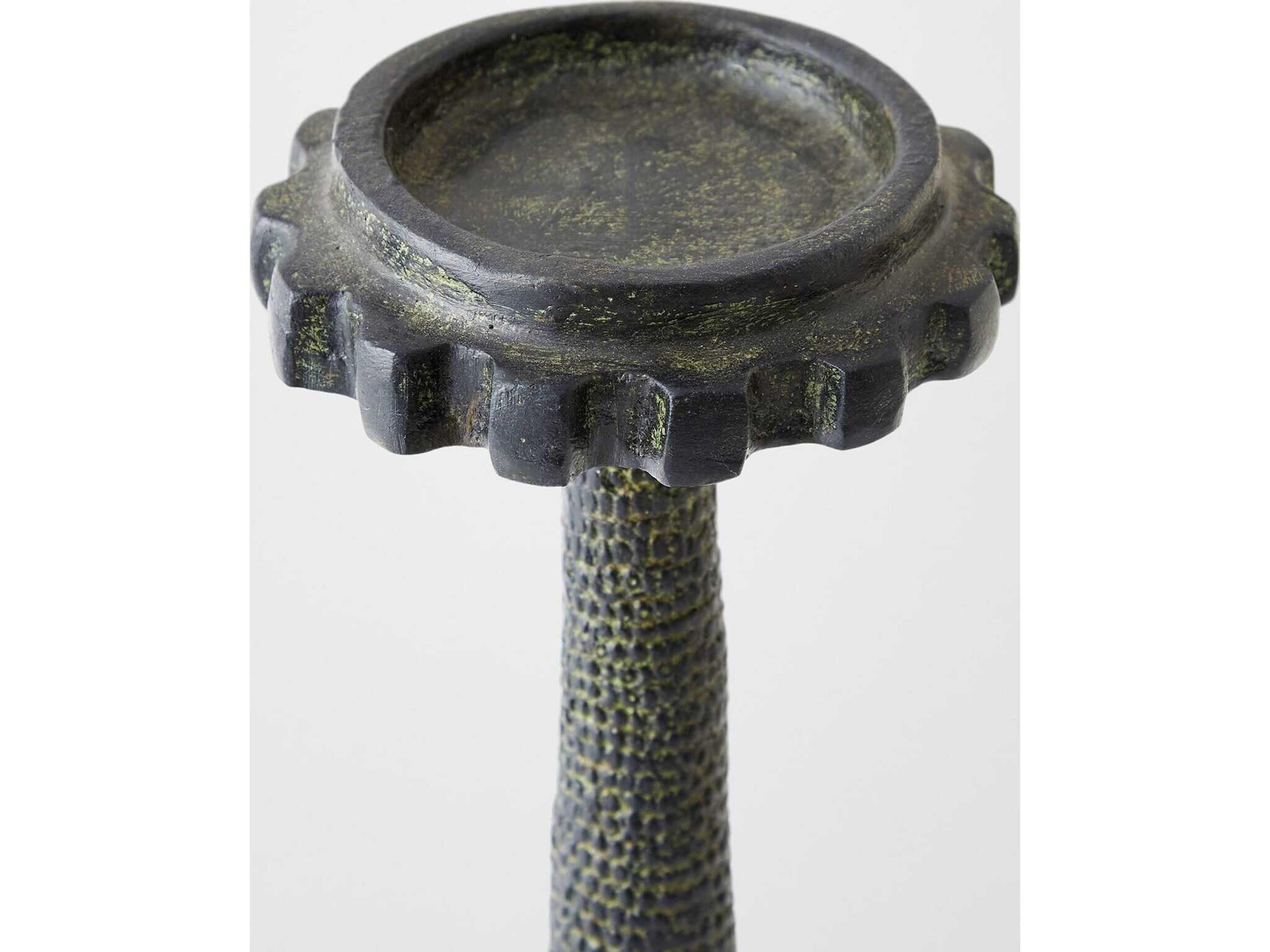 Global Views Totem Candlestick Verdigris Candle Holder