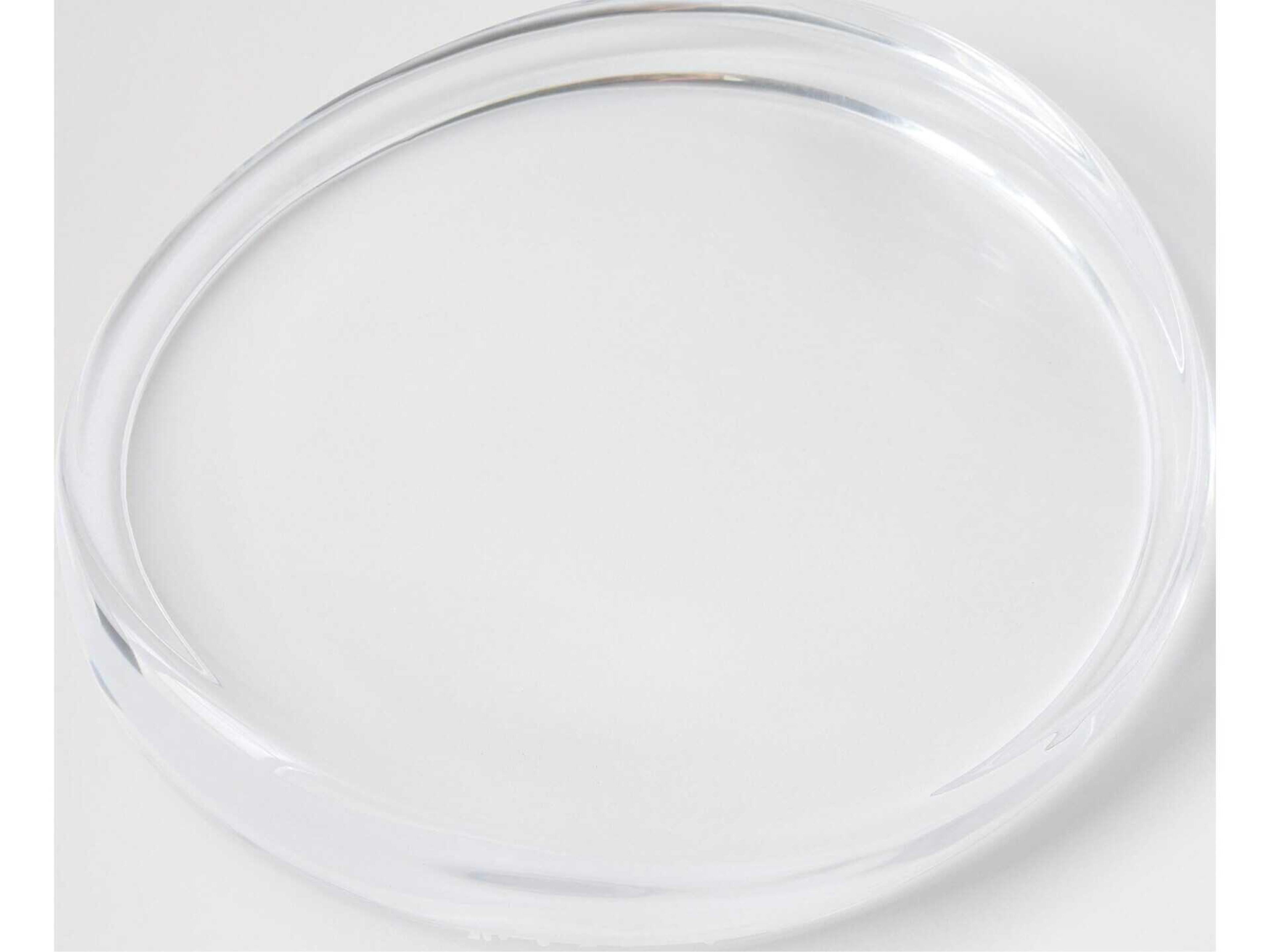 Global Views Dune Clear Decorative Plate Large