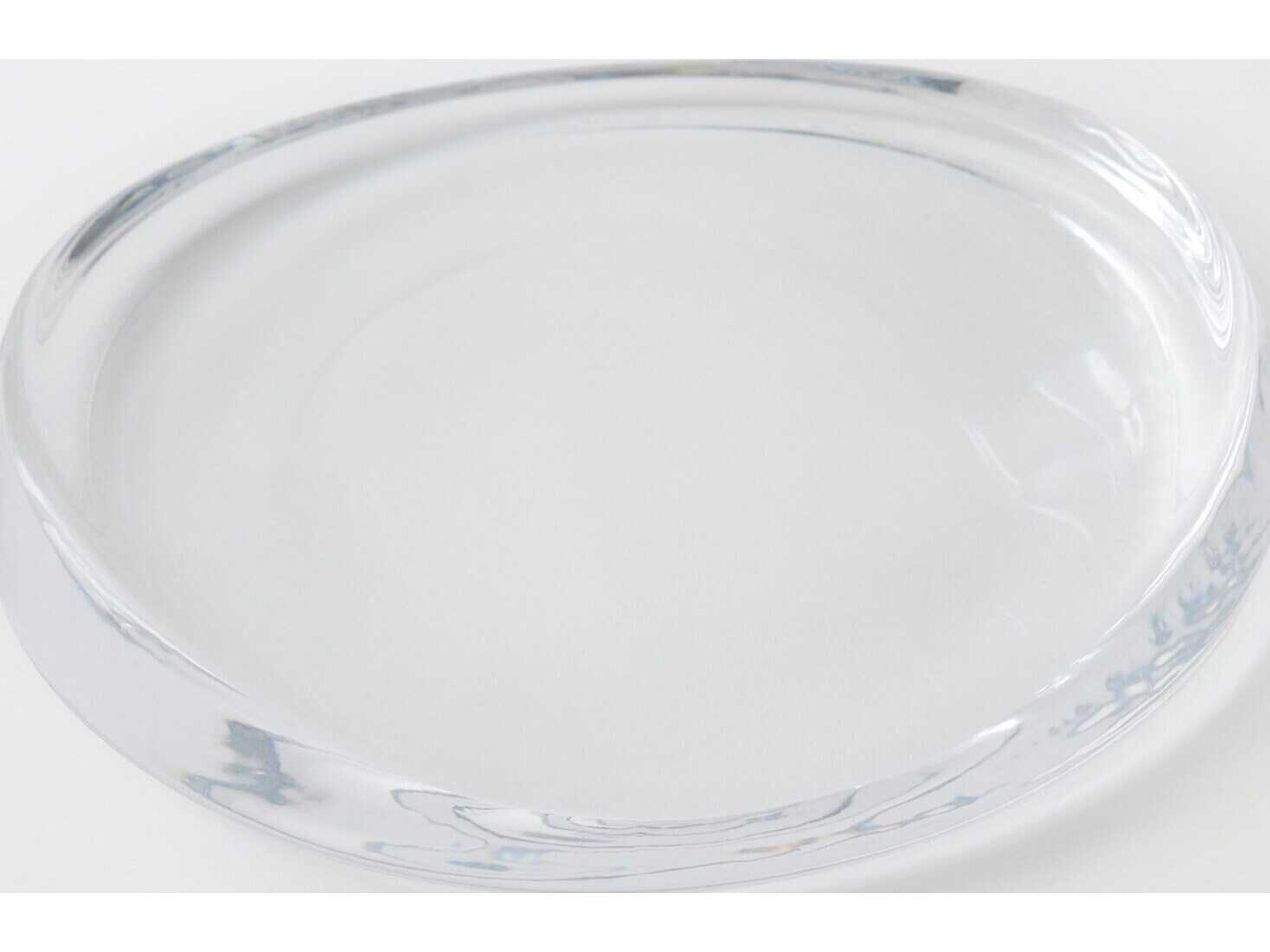 Global Views Dune Clear Decorative Plate Small