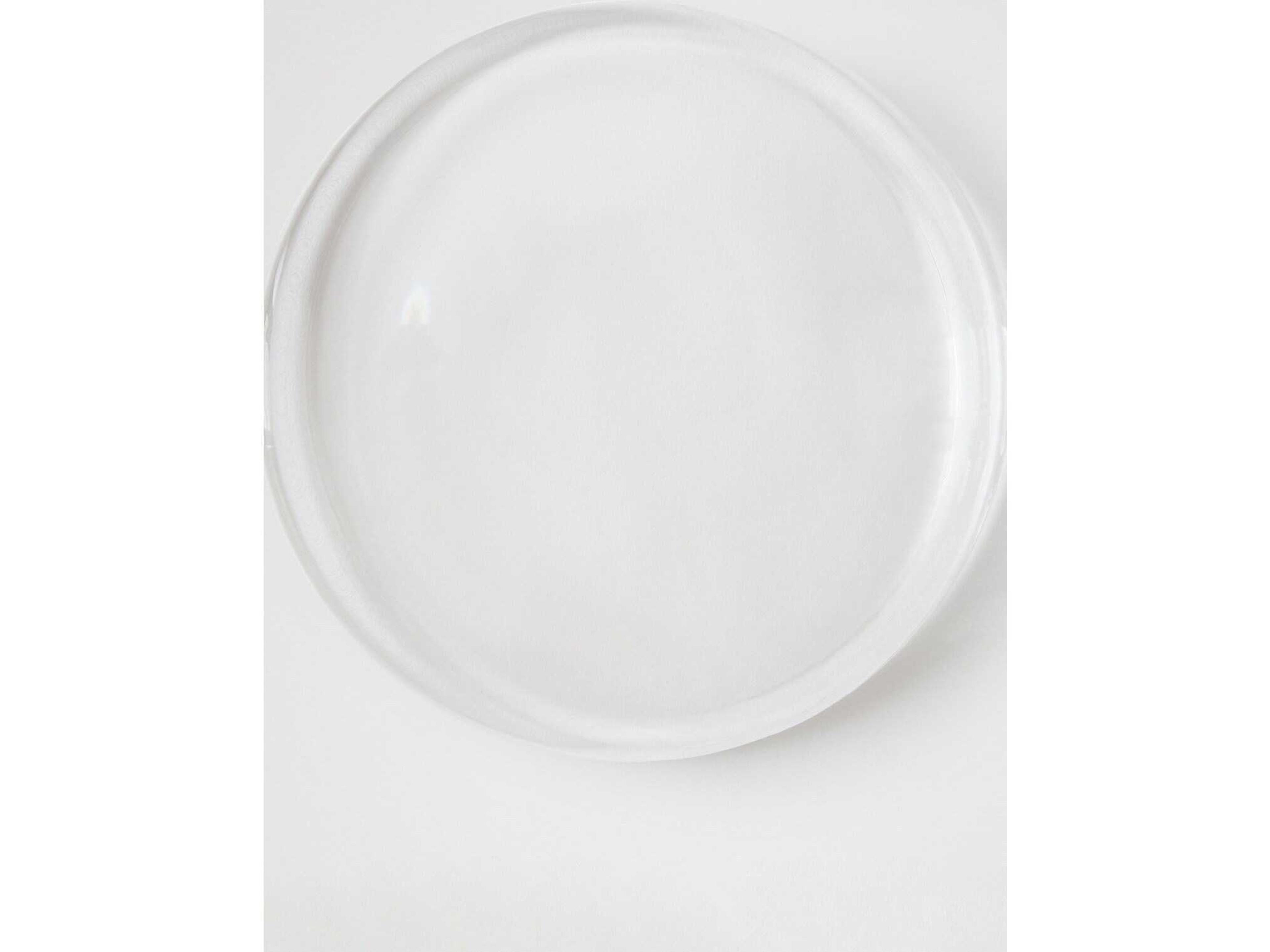 Global Views Dune Clear Decorative Plate Small