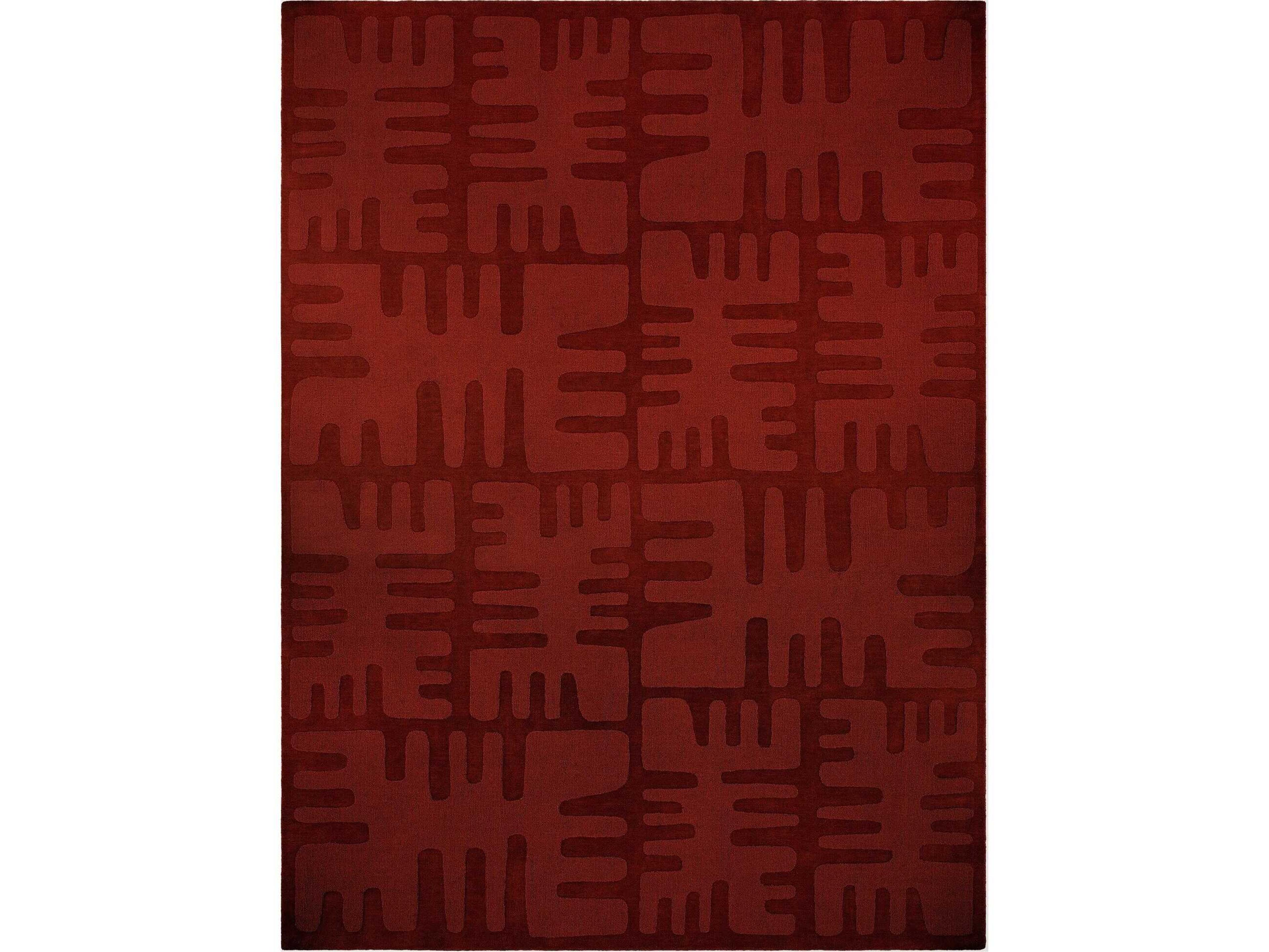 Duafe Rust Abstract Area Rug