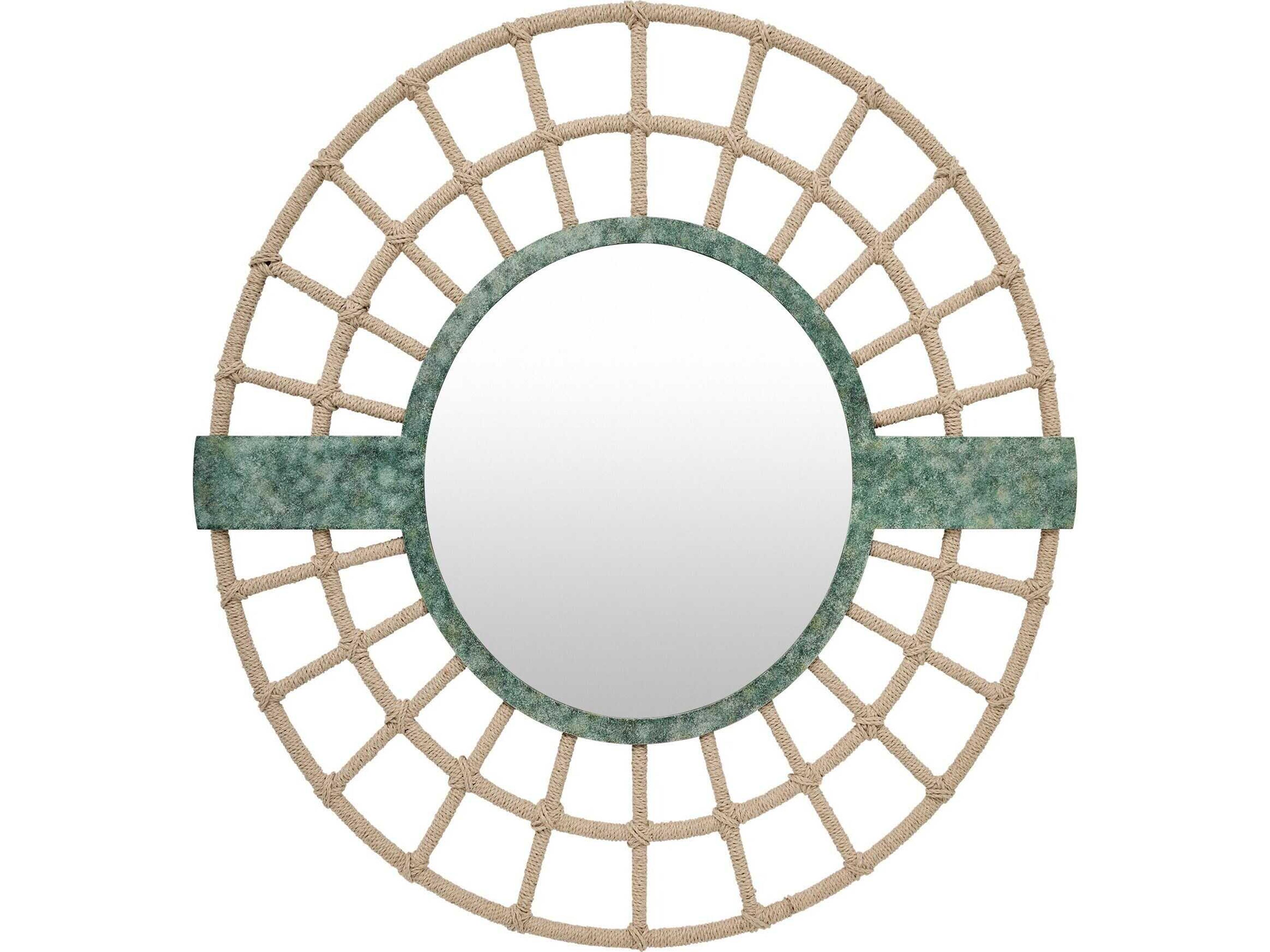 Bouclier Verdigris Wall Mirror Round