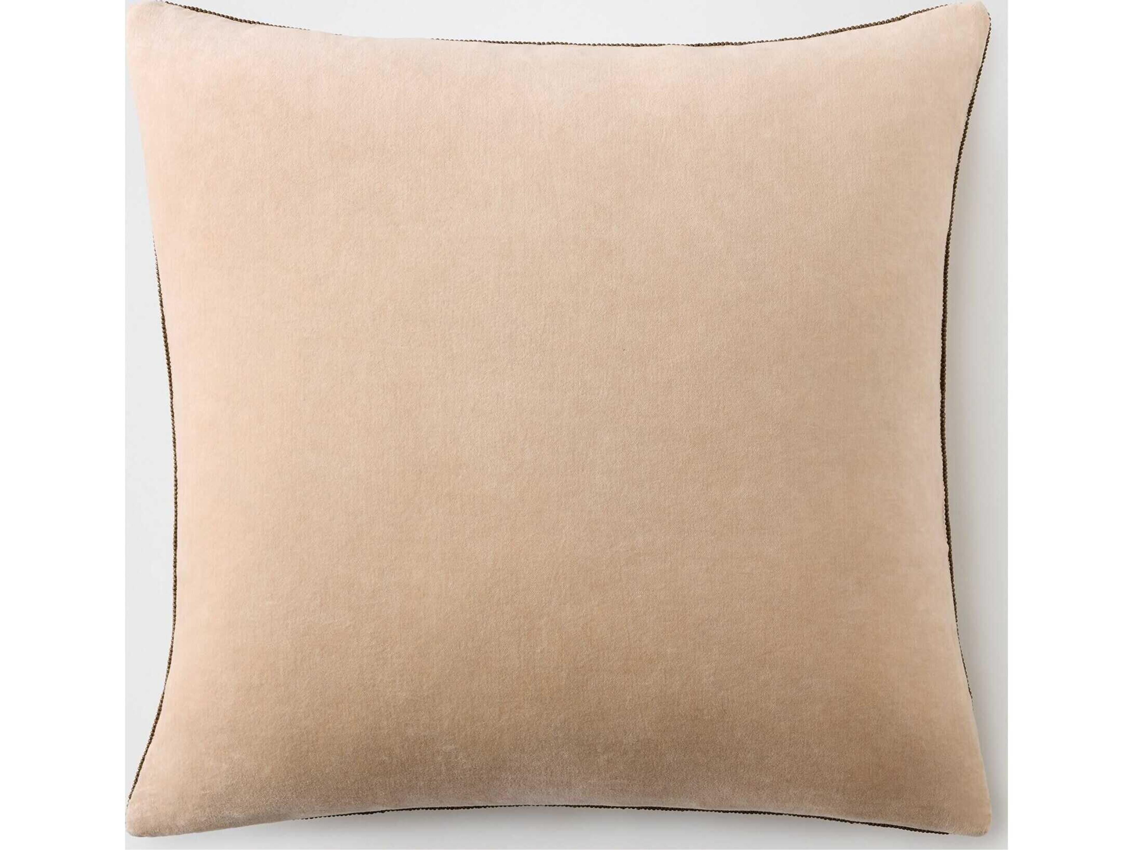 Global Views Carthago Beaded Pillow-Latch-Sepia