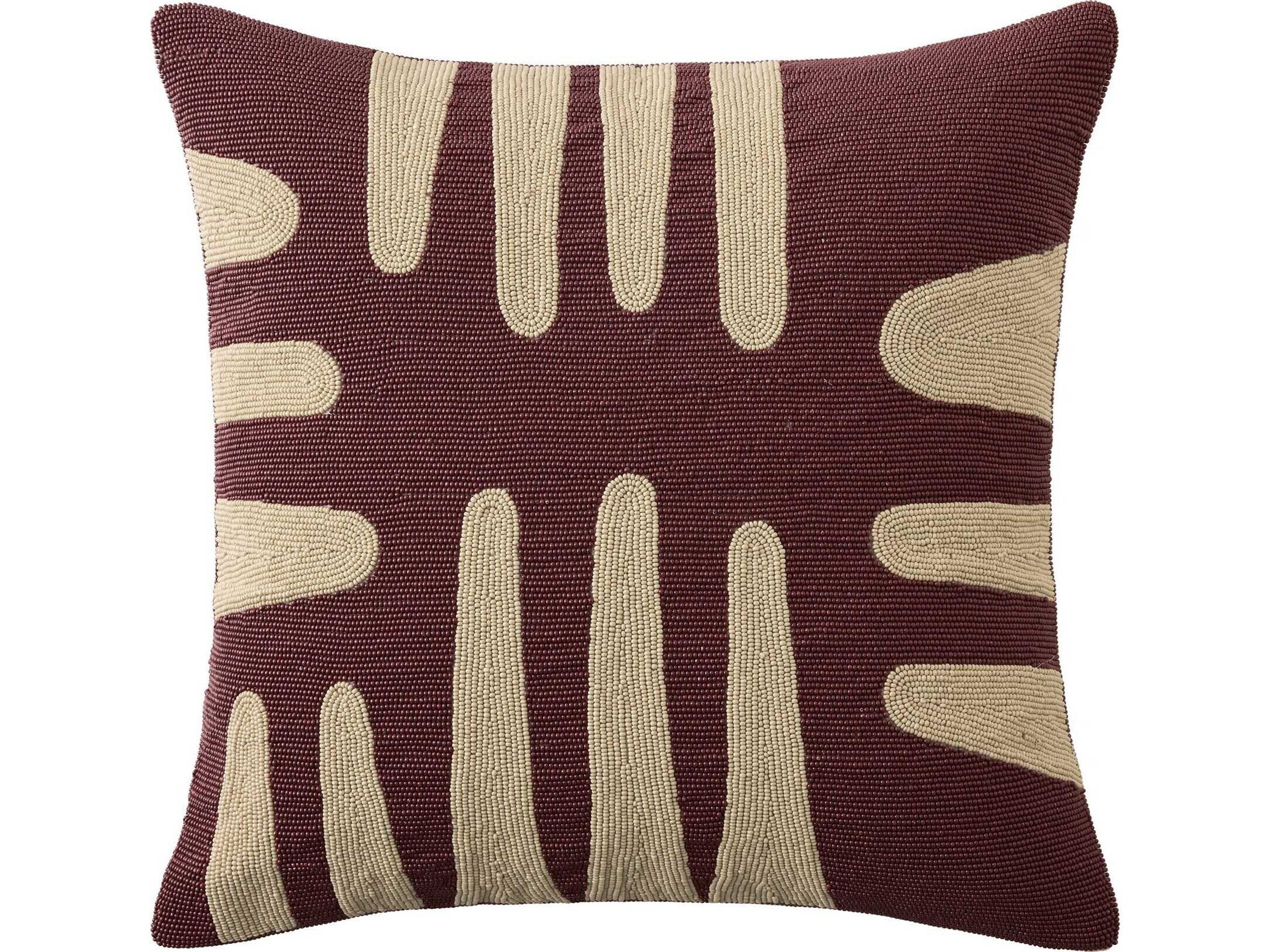 Carthago Beaded Pillow-Pass-Cinnabar