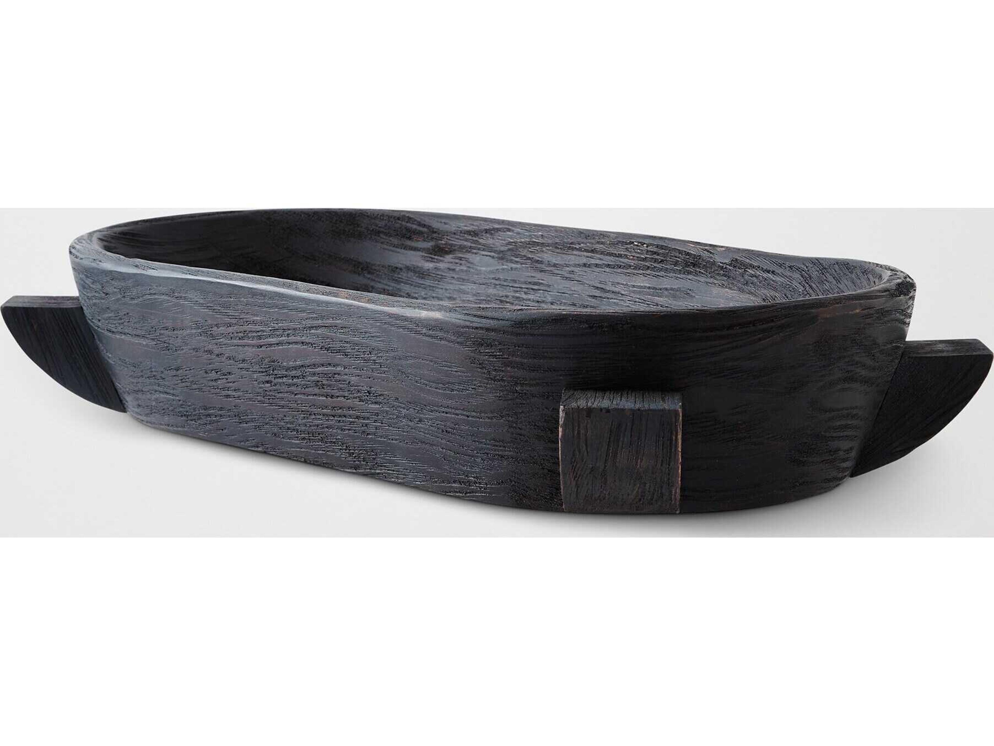 Global Views Dome Ebony Decorative Plate Large