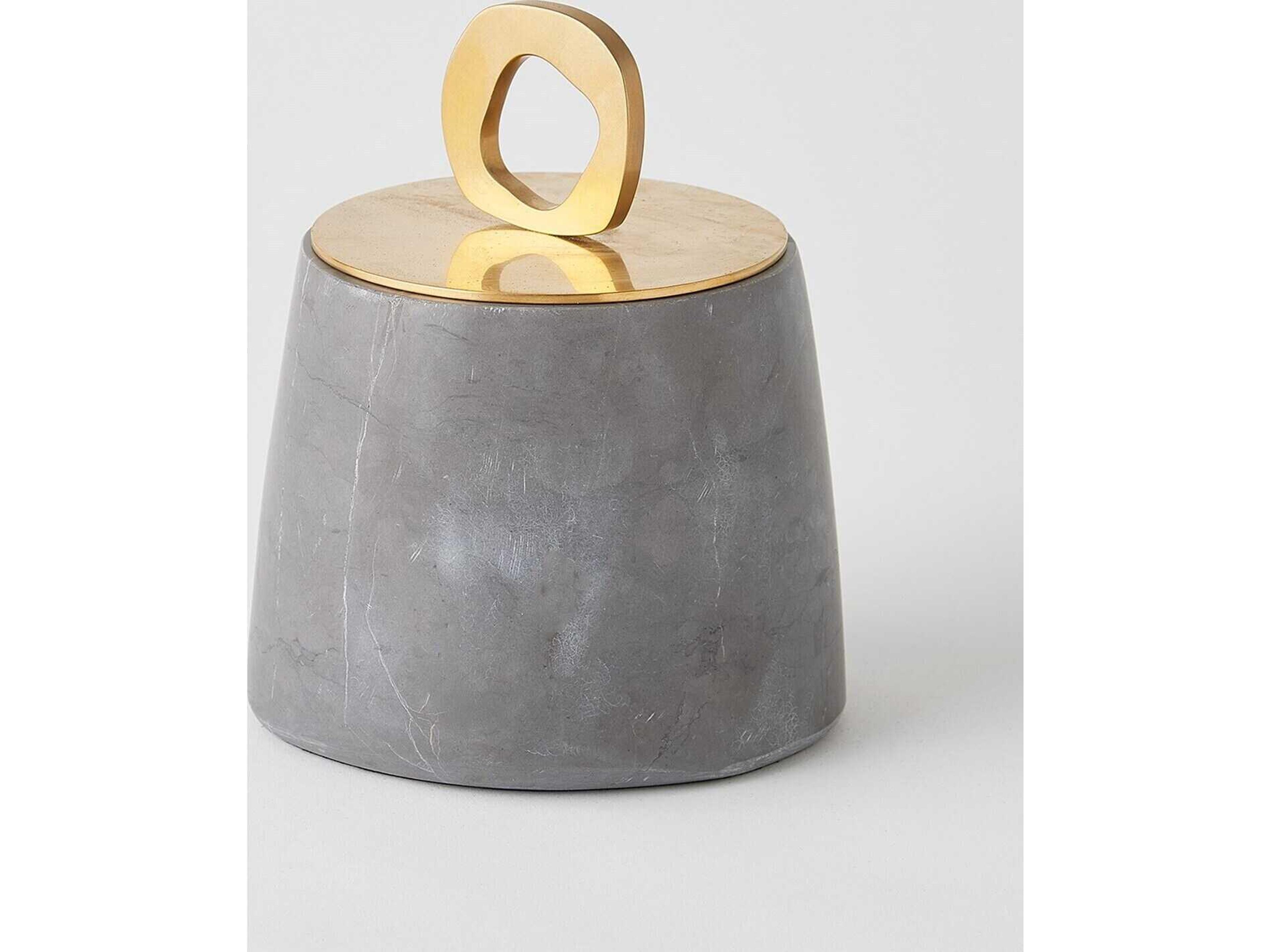 Global Views Bocal Lidded Pot-Graffito Decorative Accent Medium