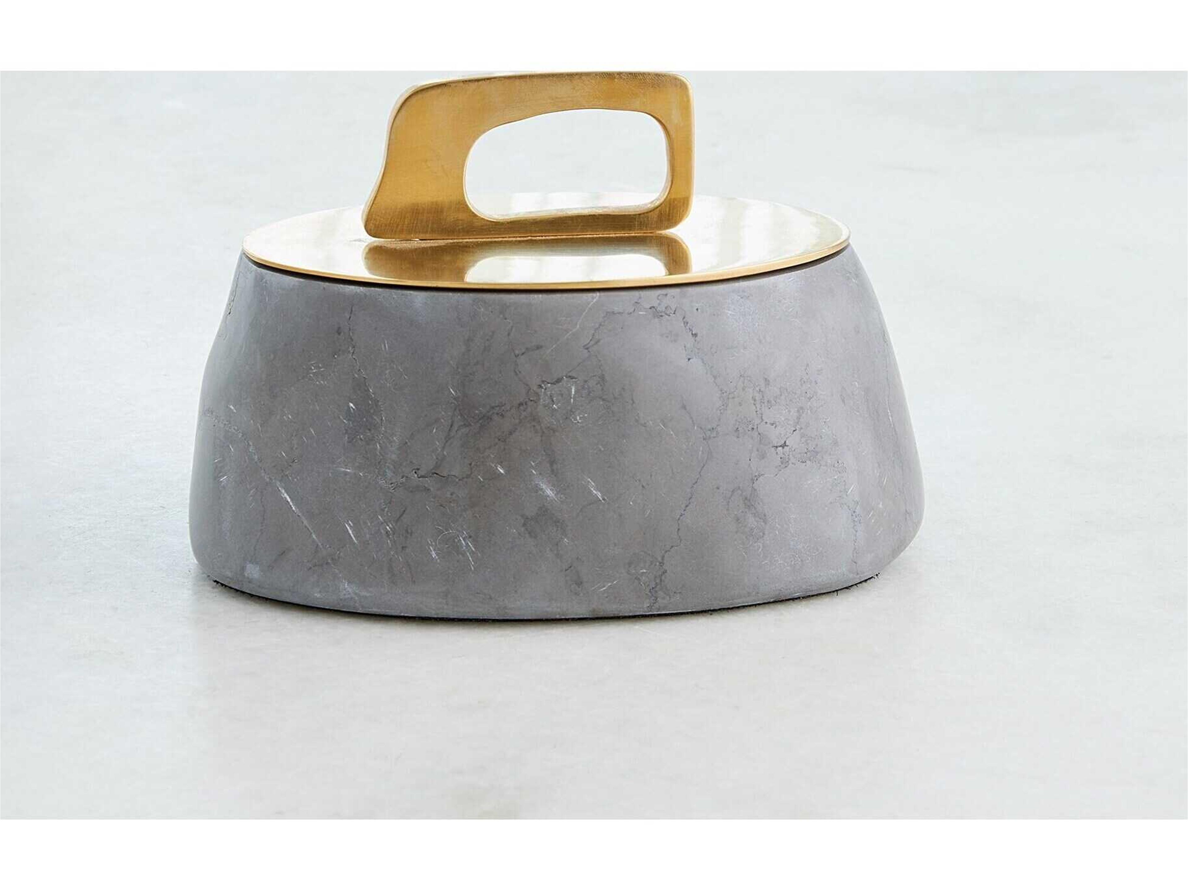 Global Views Bocal Lidded Pot-Graffito Decorative Accent Small