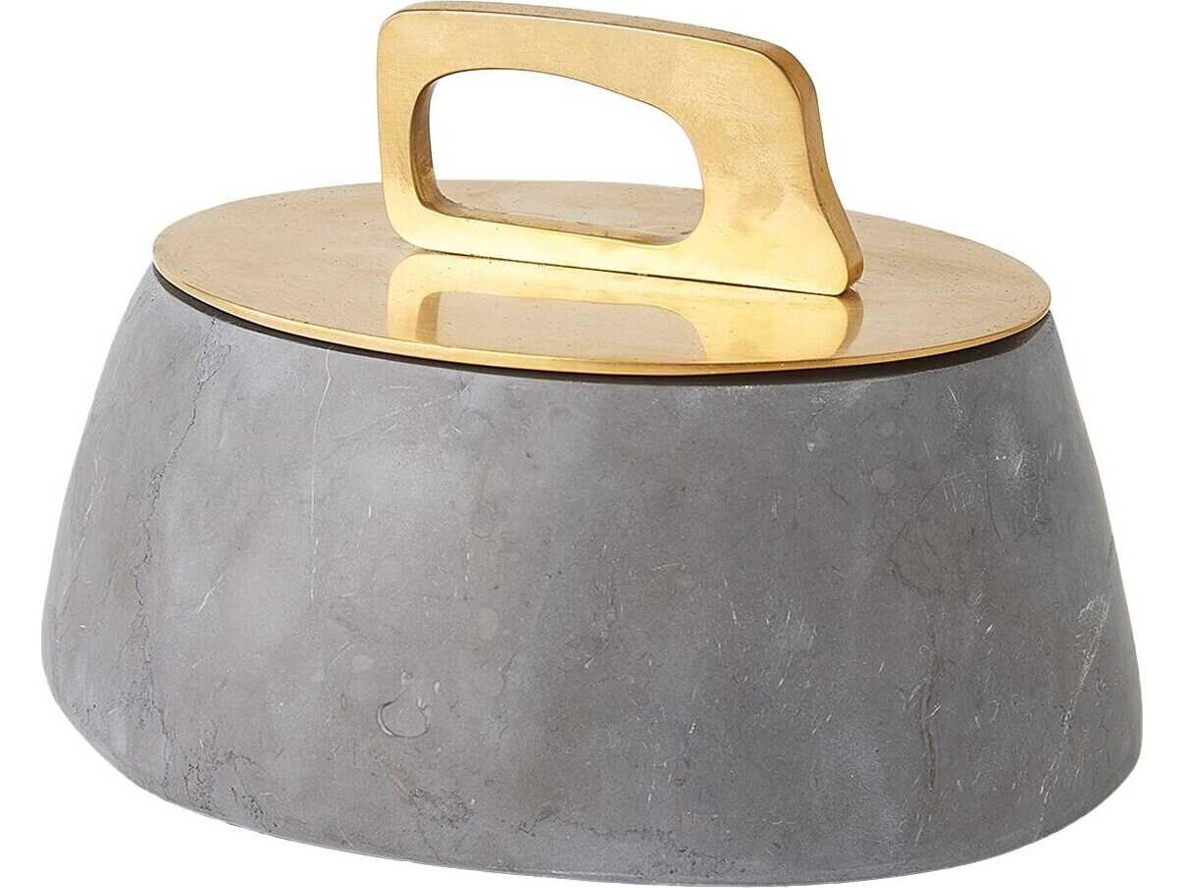 Bocal Lidded Pot-Graffito Decorative Accent Small