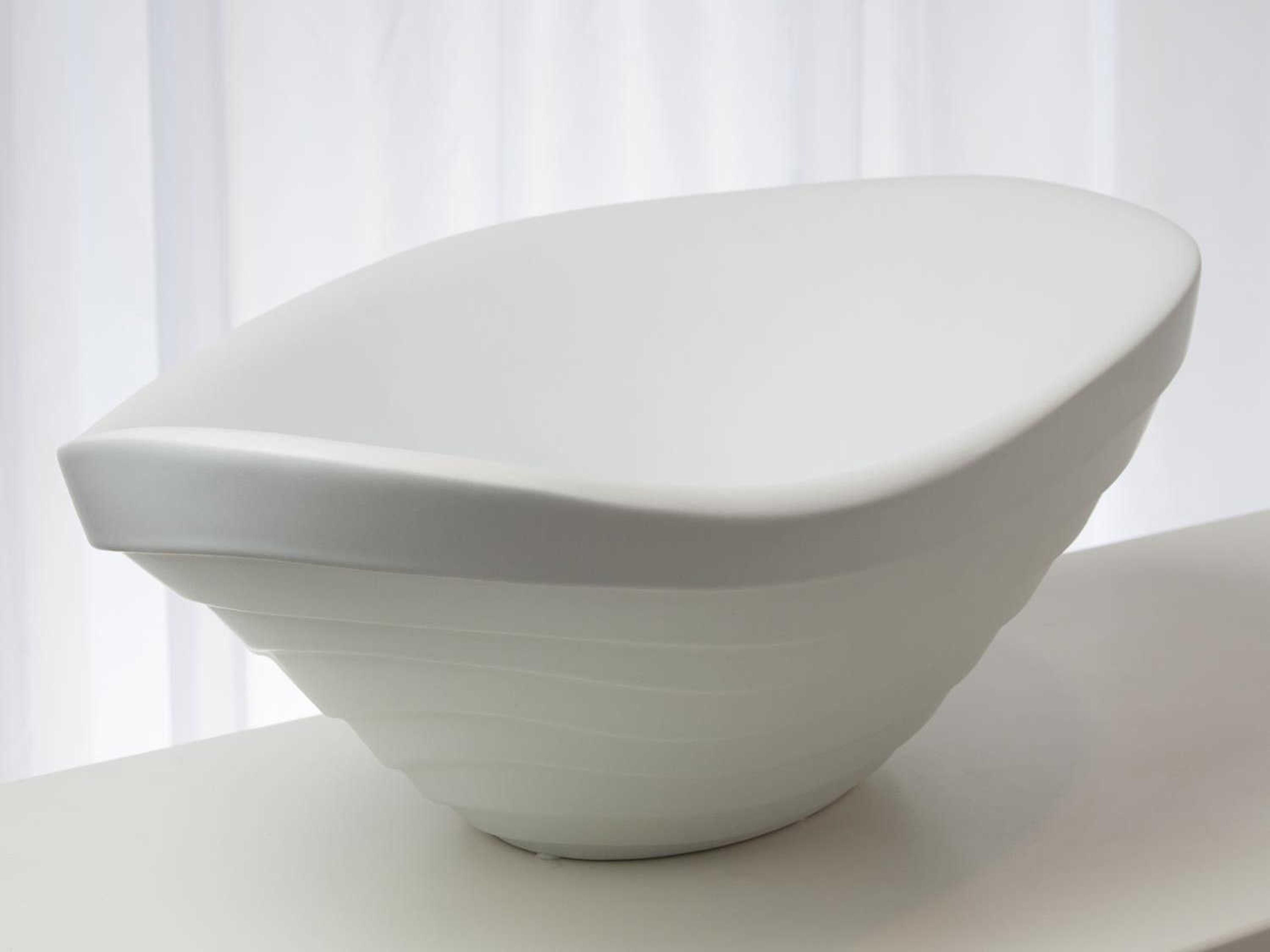 Global Views Terrace Matte White Decorative Bowl