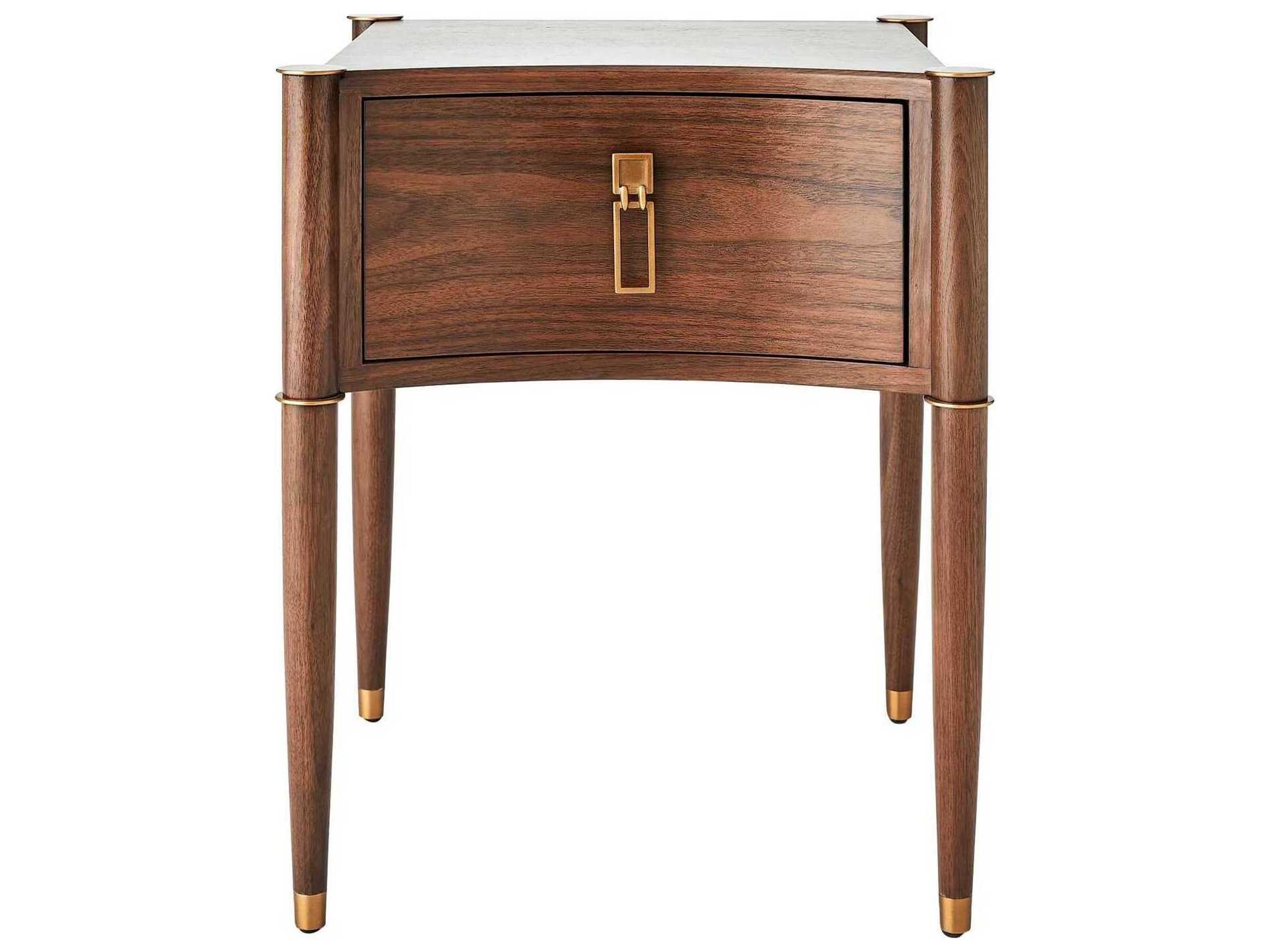 Global Views Triple Curve Square Wood End Table
