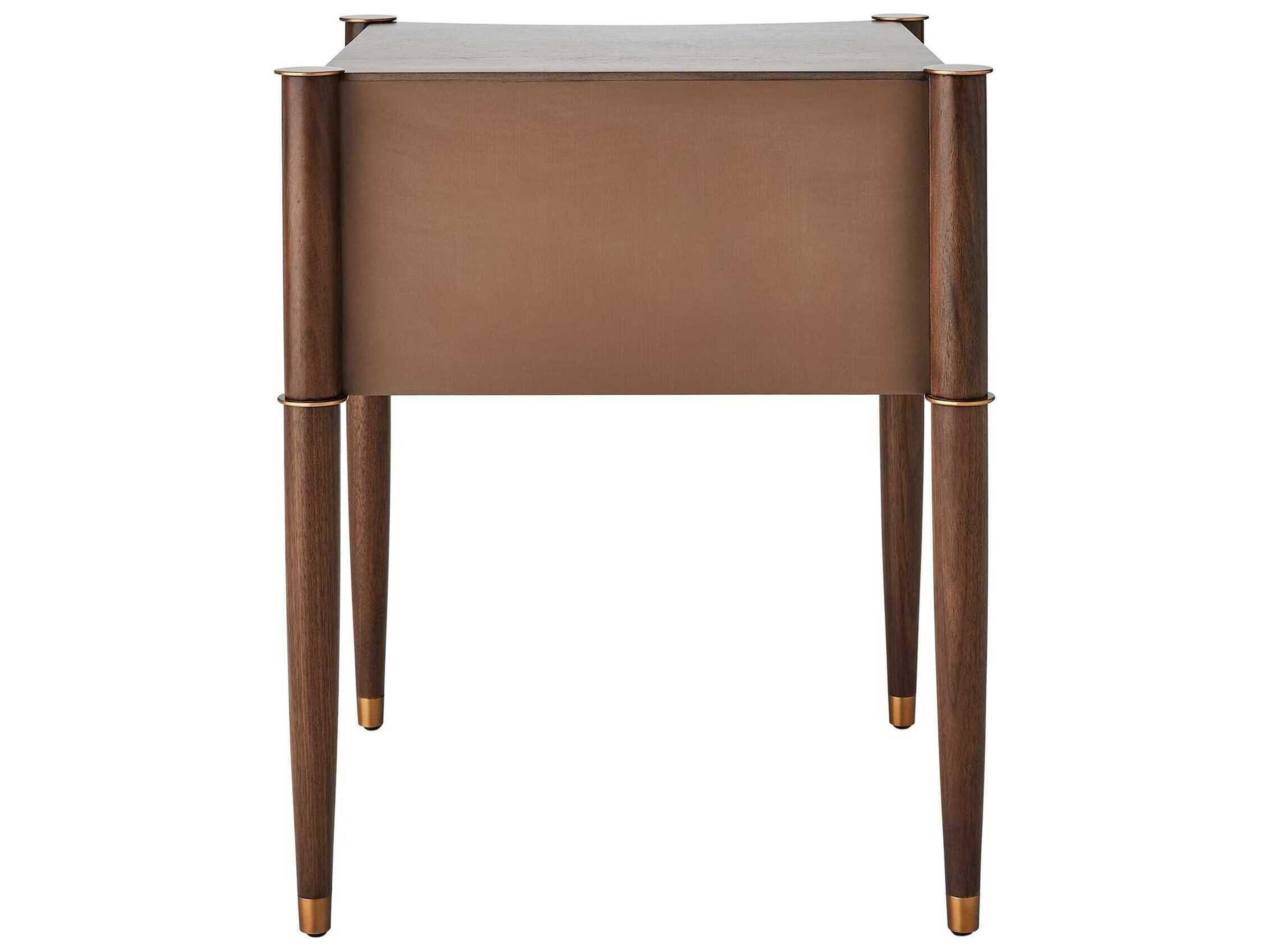 Global Views Triple Curve Square Wood End Table