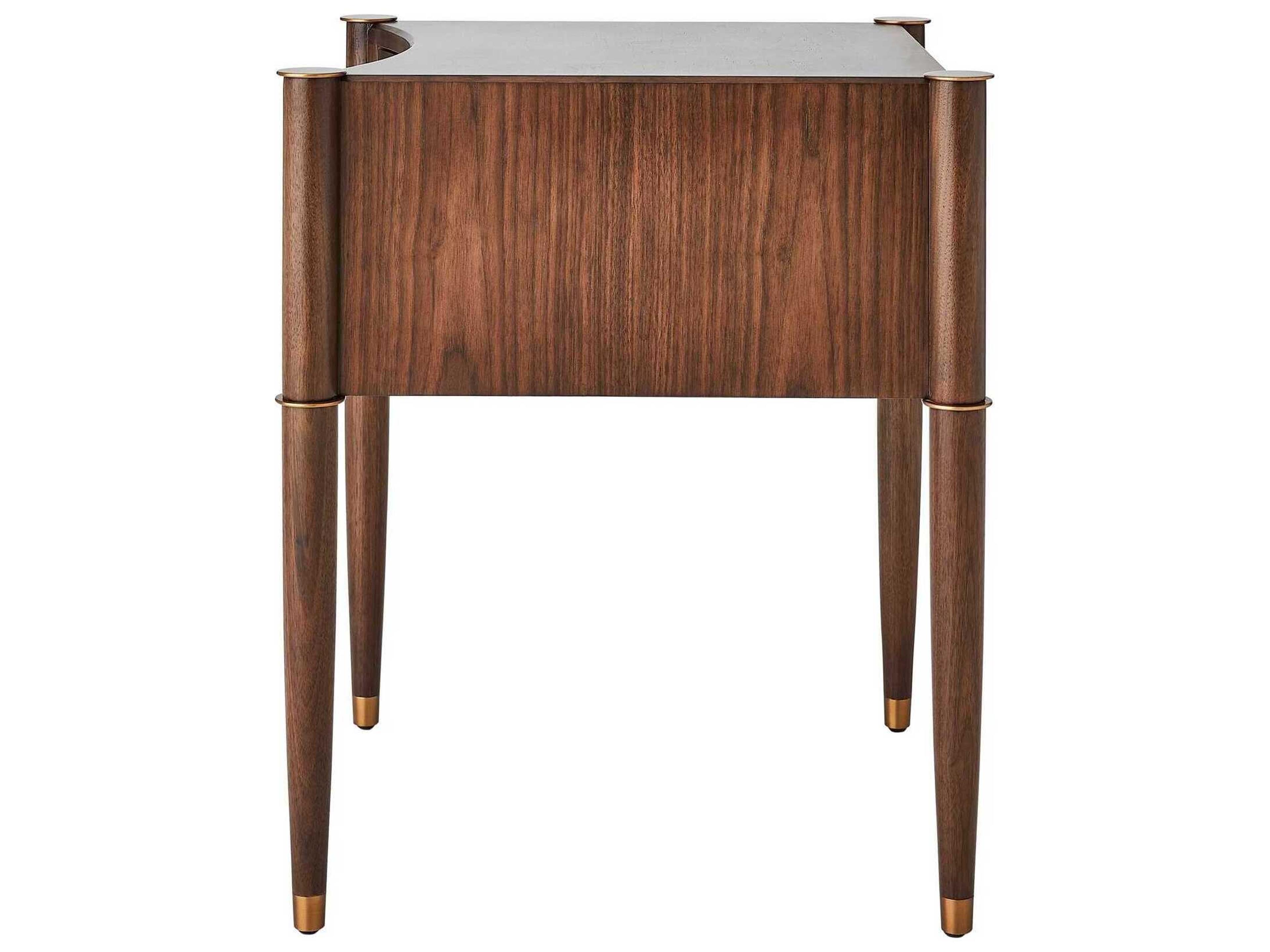 Global Views Triple Curve Square Wood End Table