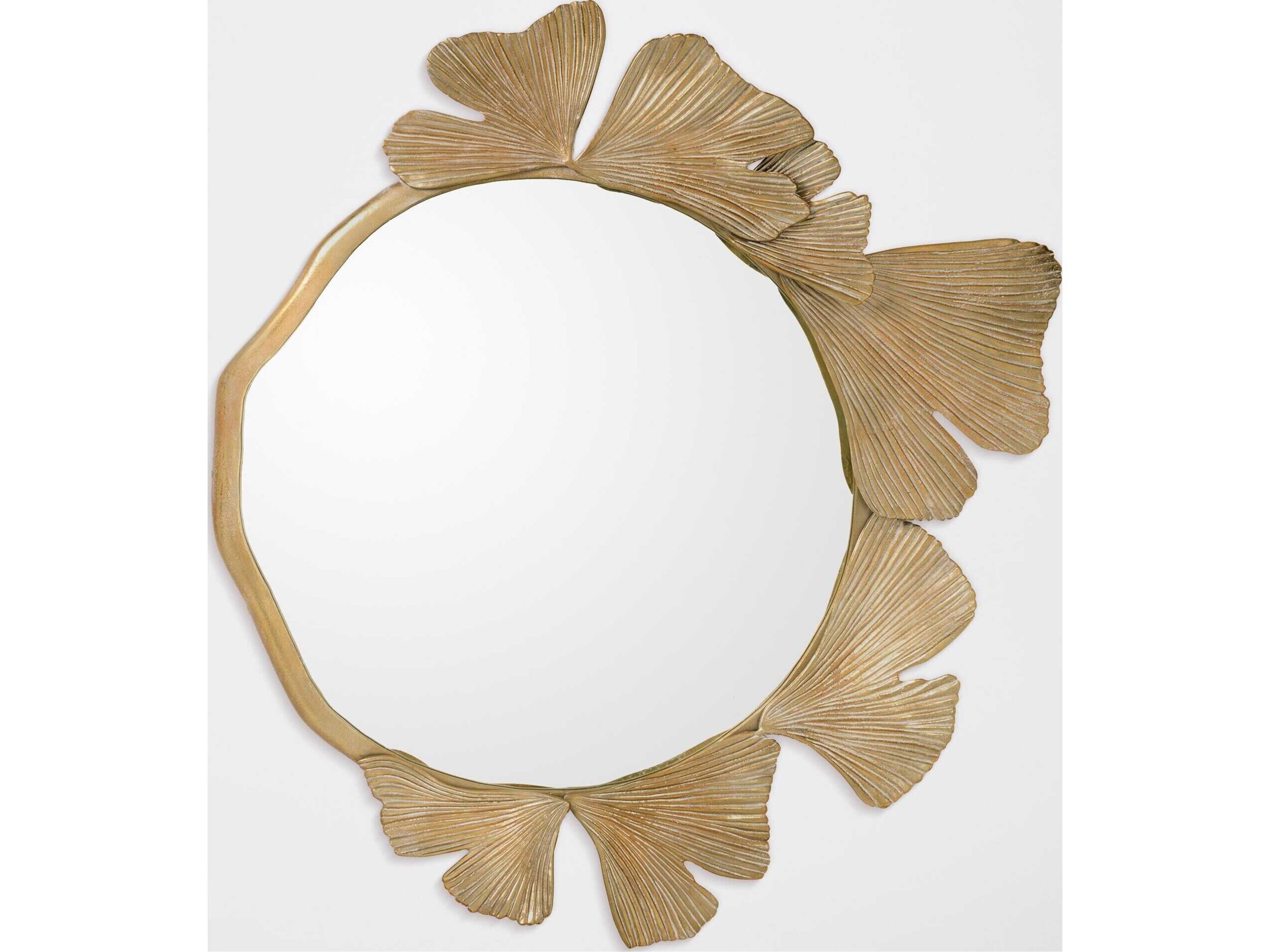 Arrowroot Gold White Wall Mirror