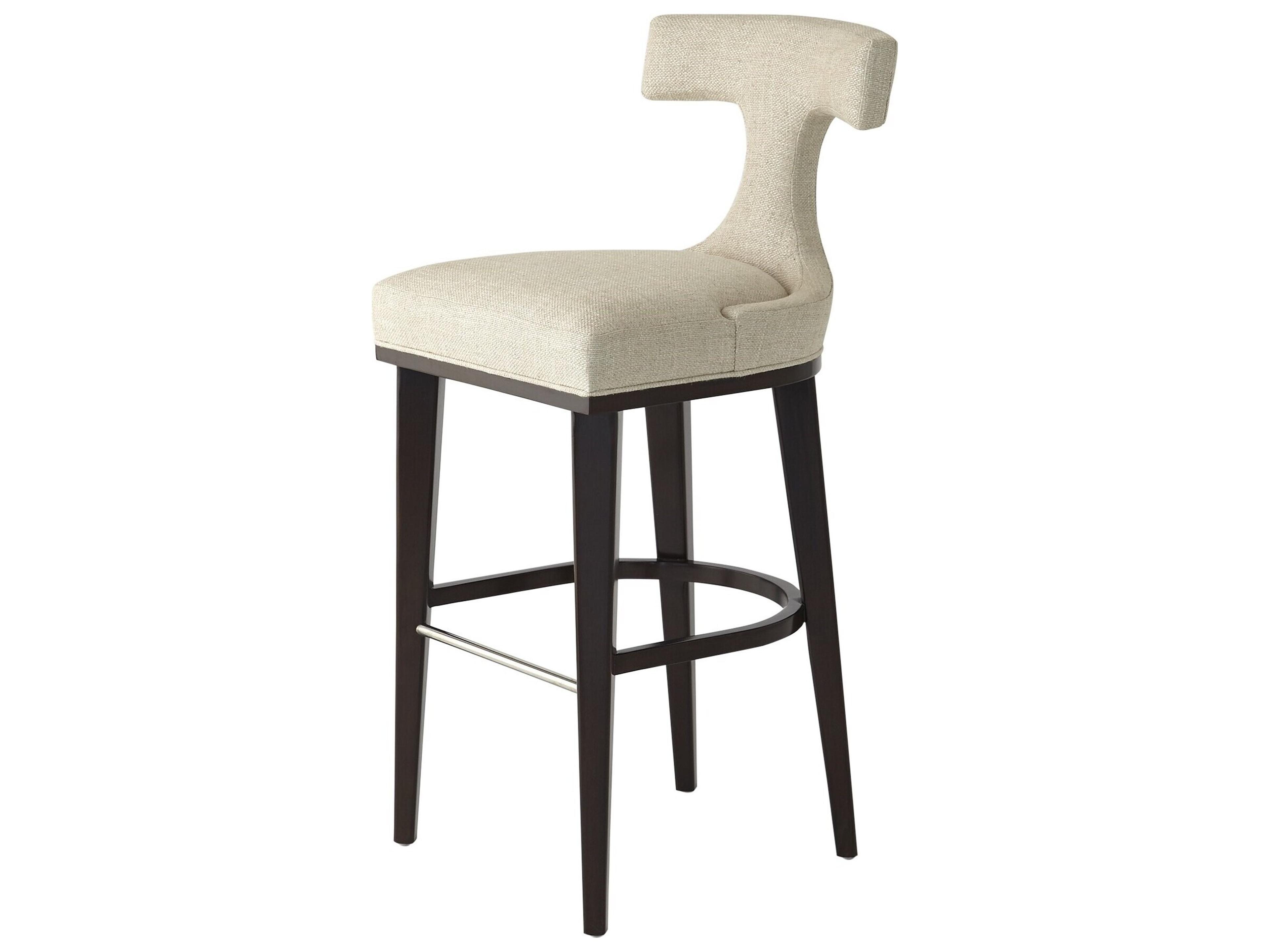 Upholstered Rubberwood Bar Stool