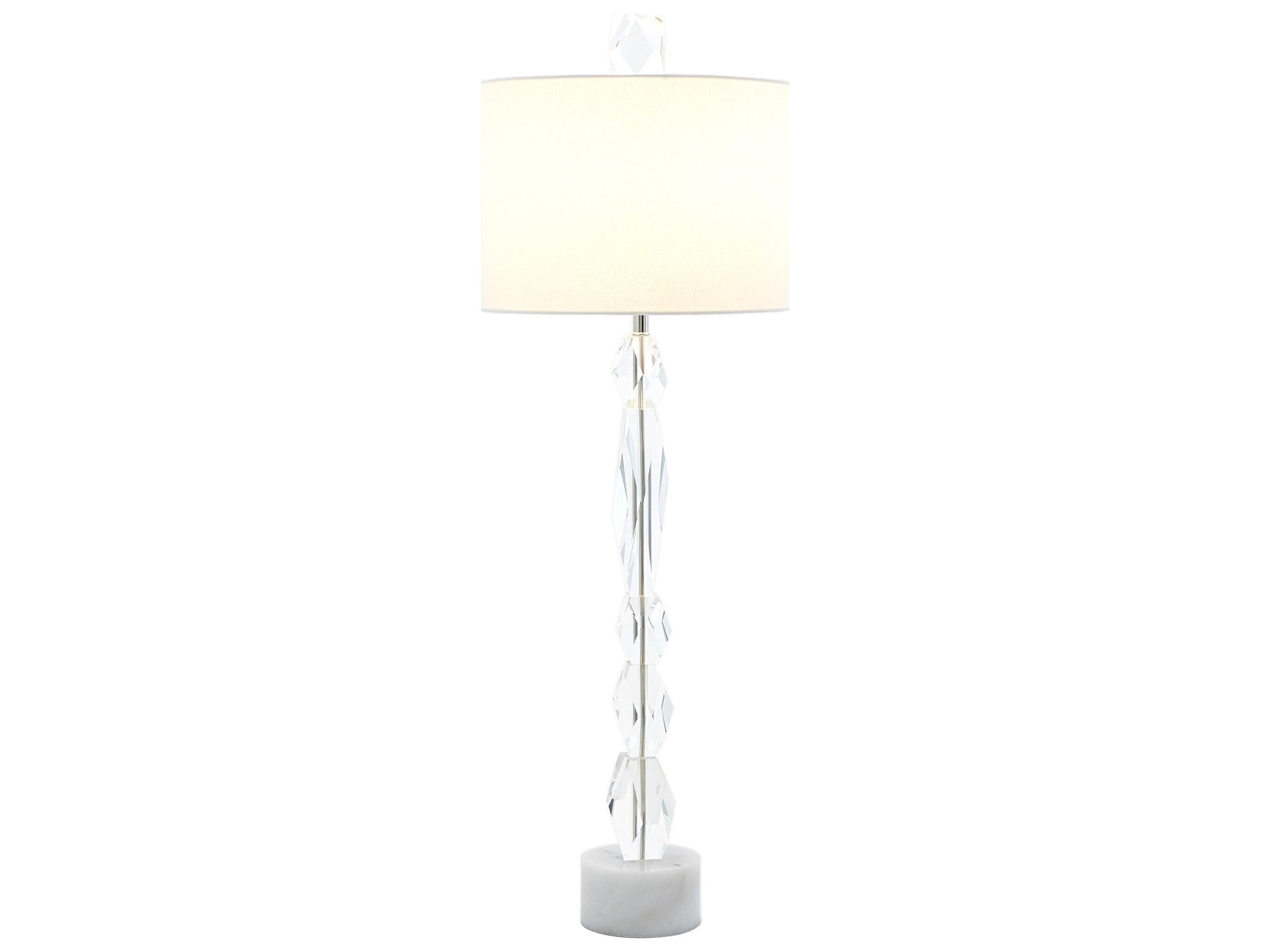 Facette White Table Lamp