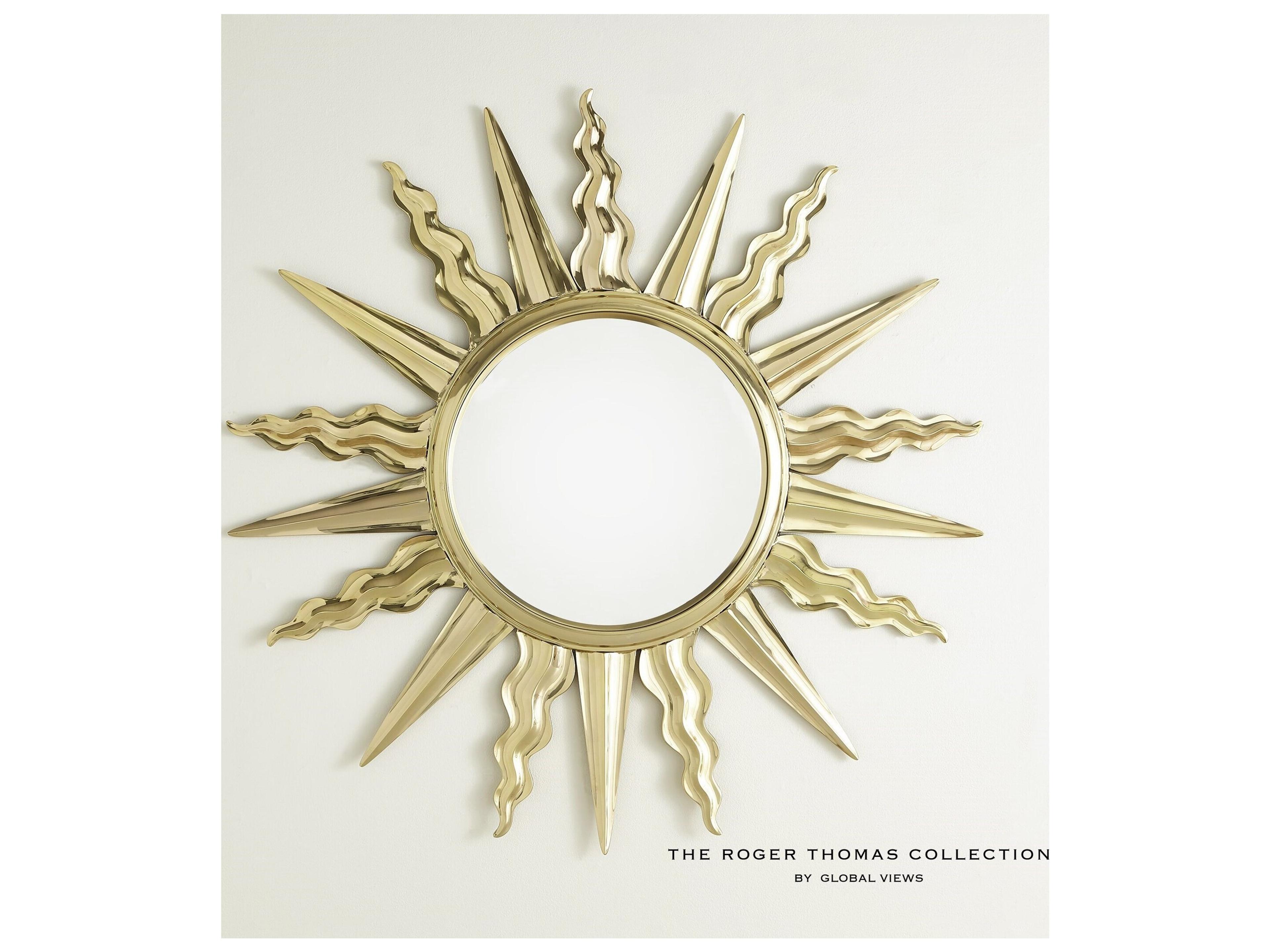 Global Views Soleil Wall Mirror Round