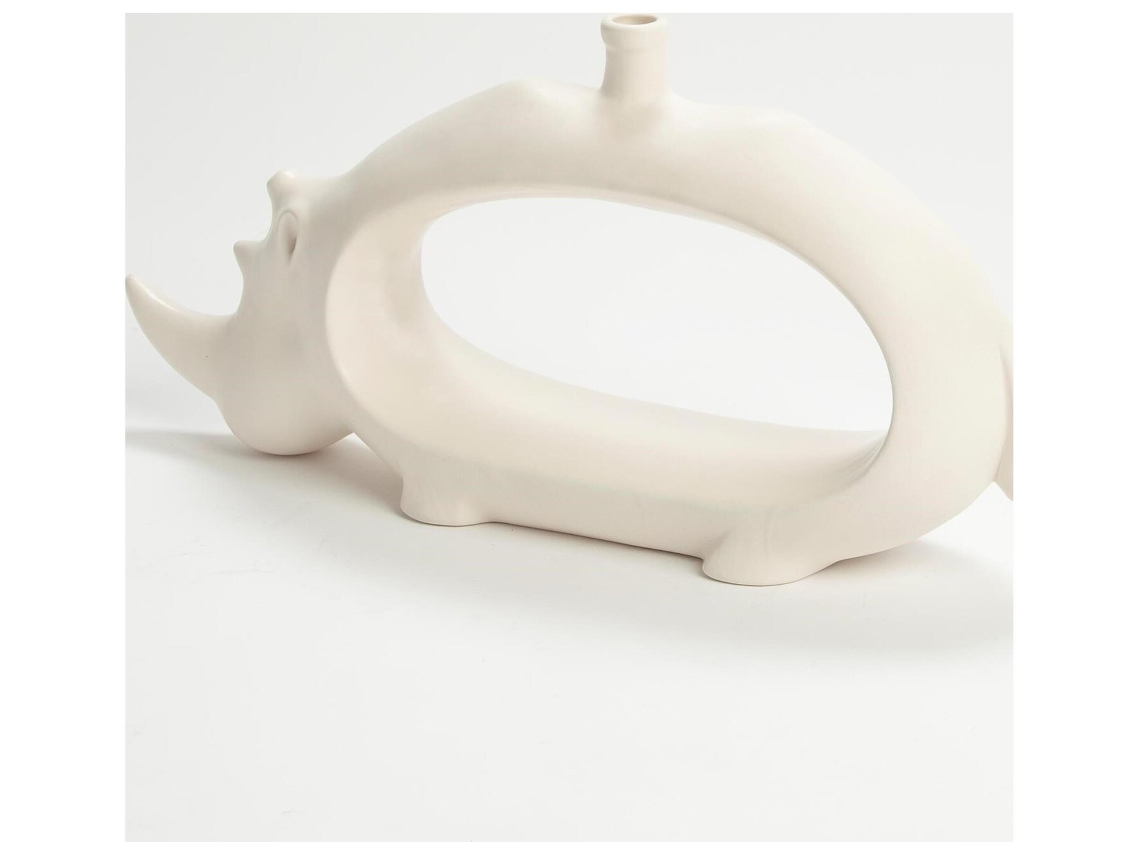 Global Views Rhino Vase