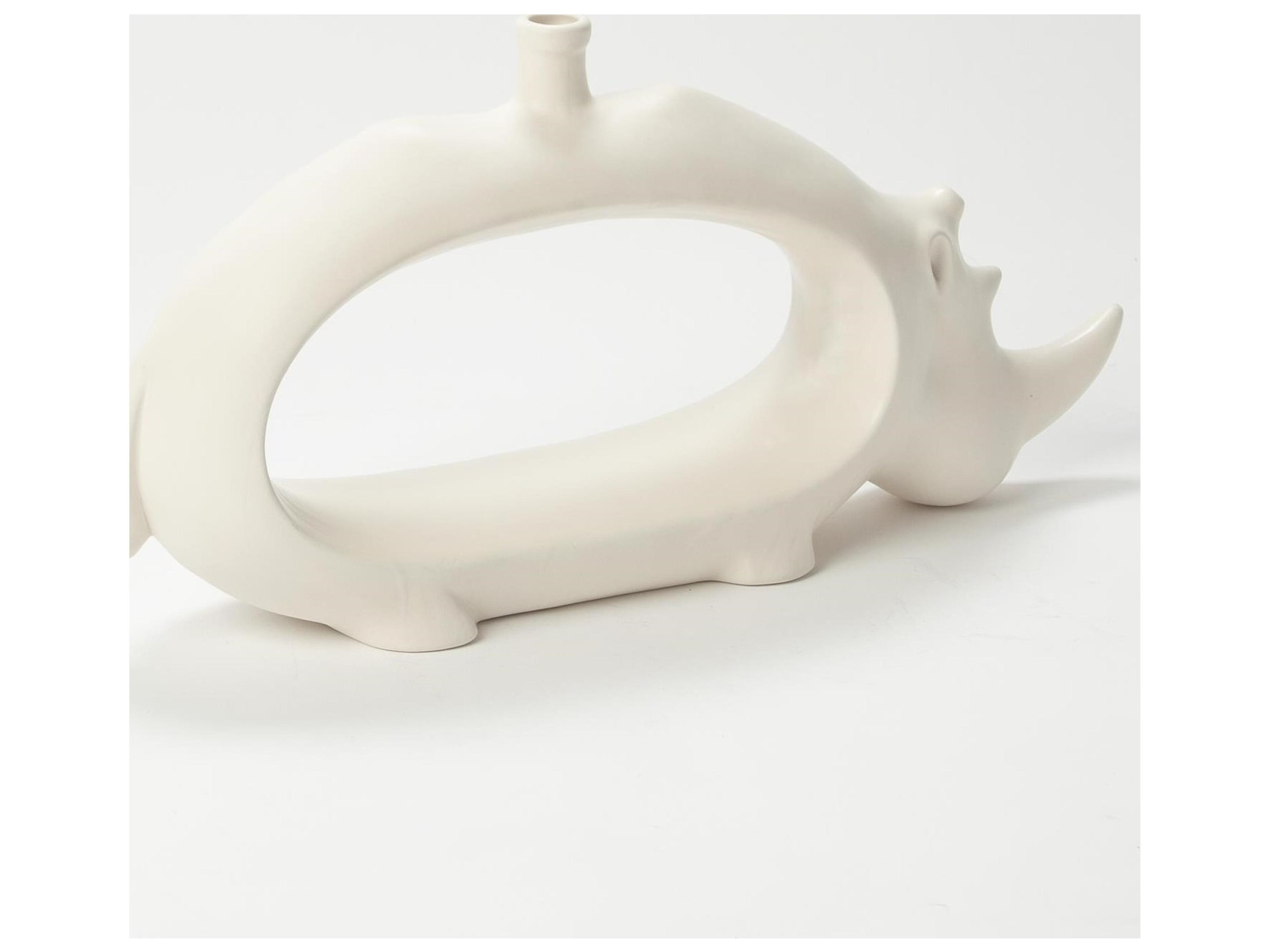 Global Views Rhino Vase