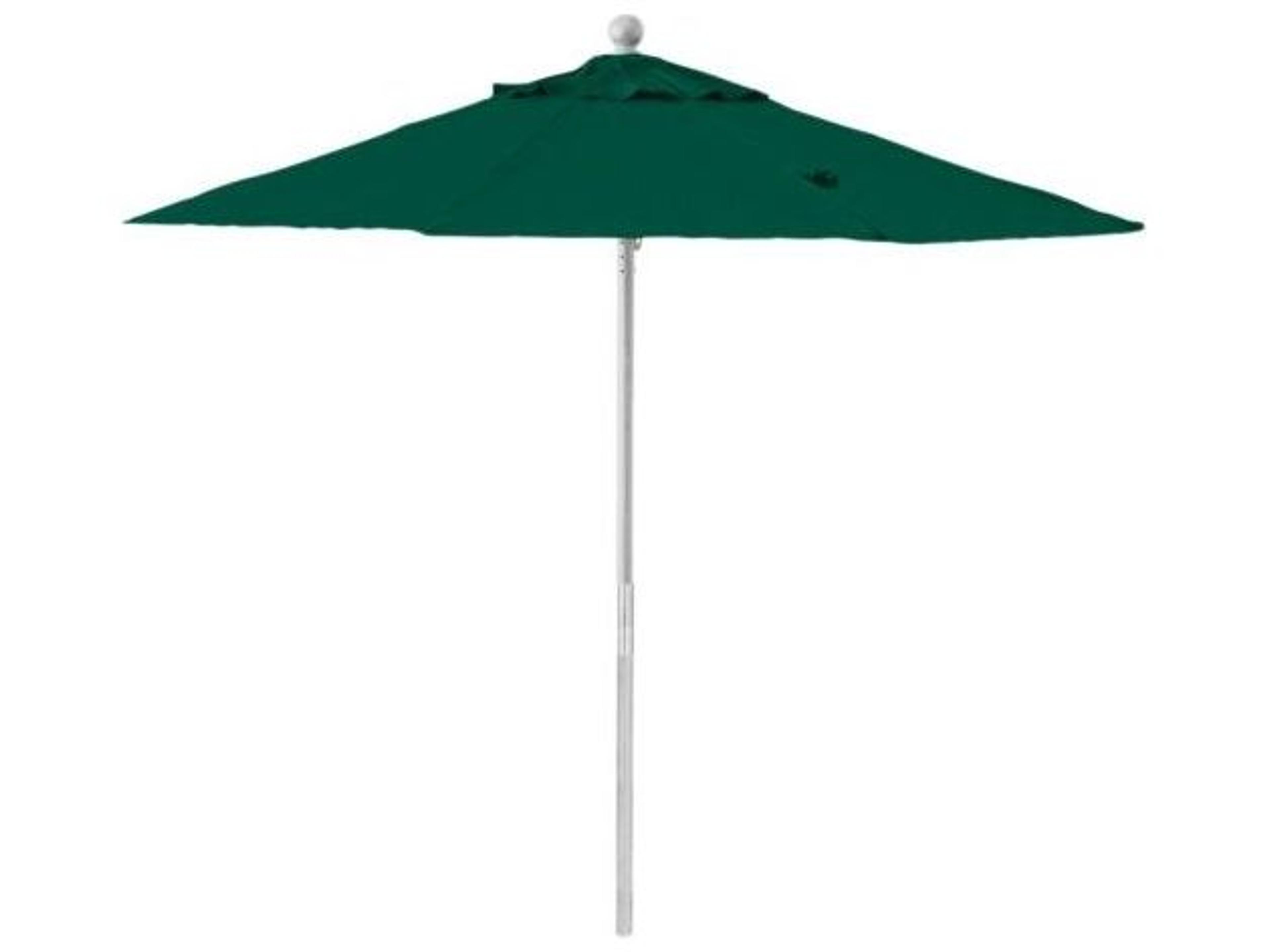 Windmaster Aluminum 7 Foot Push Up Outdoor Umbrella in Fern Green