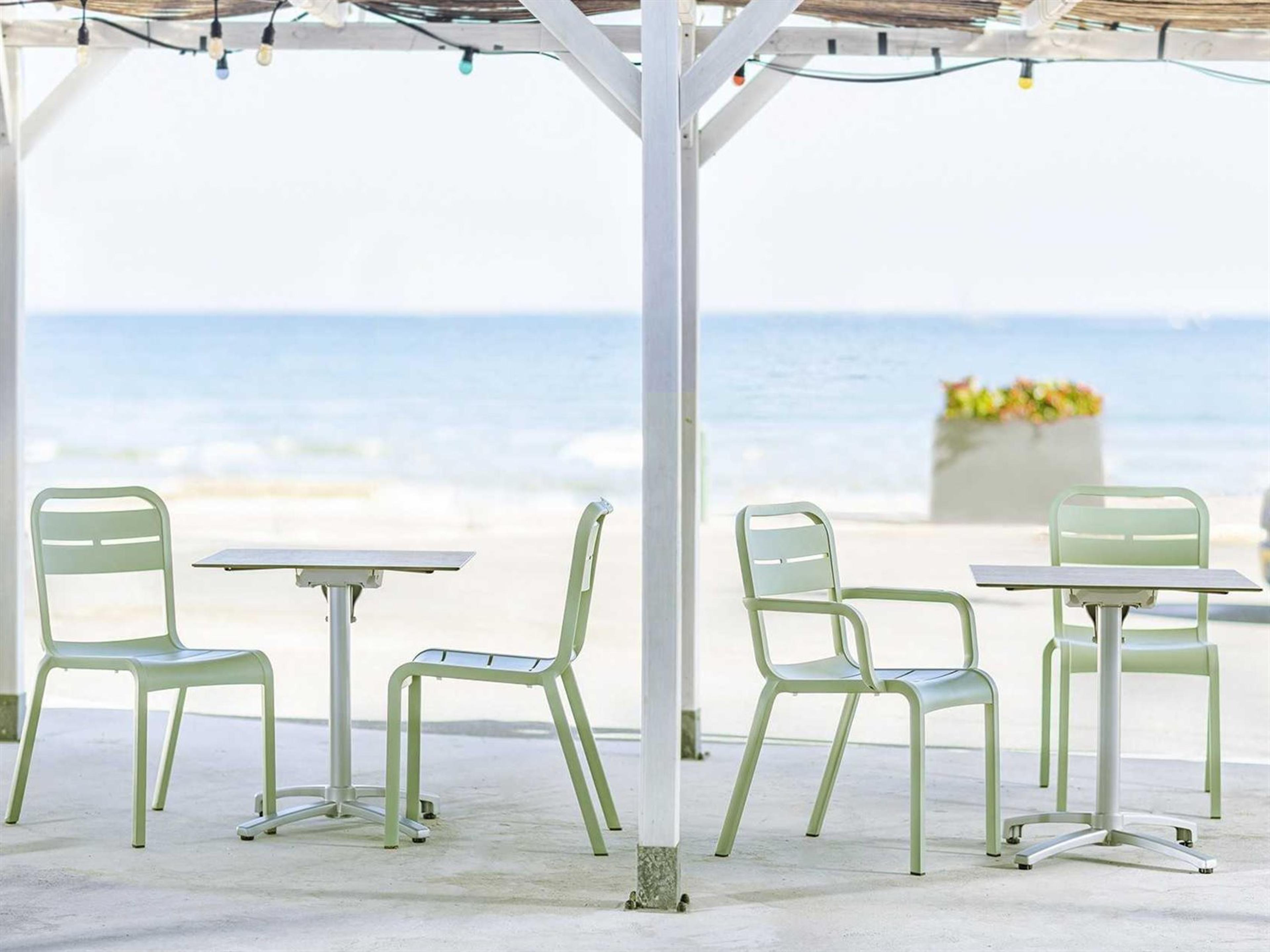 Cannes Resin Sage Green Outdoor Patio Dining Set
