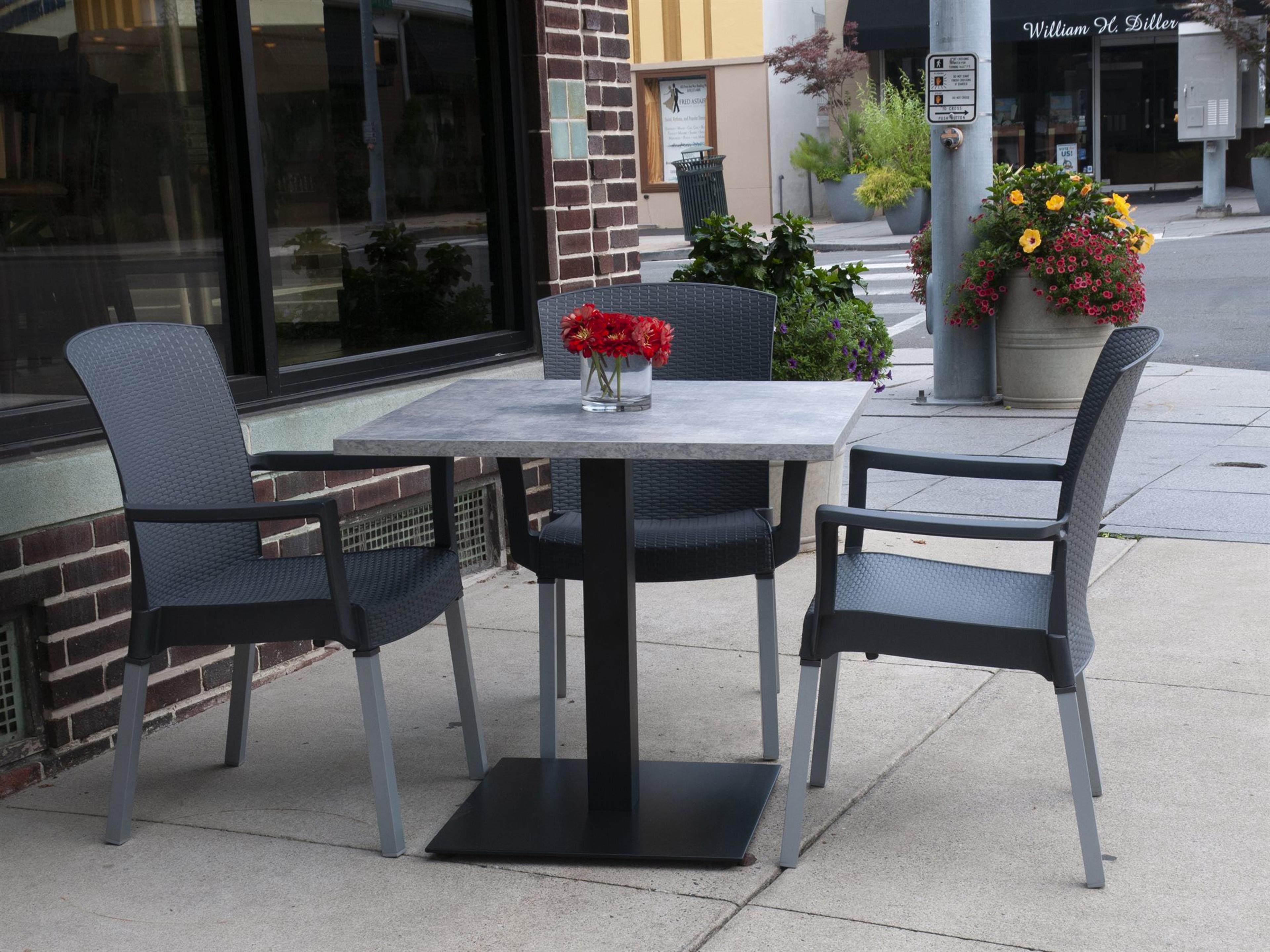 Havana Classic Aluminum Charcoal Patio Dining Set