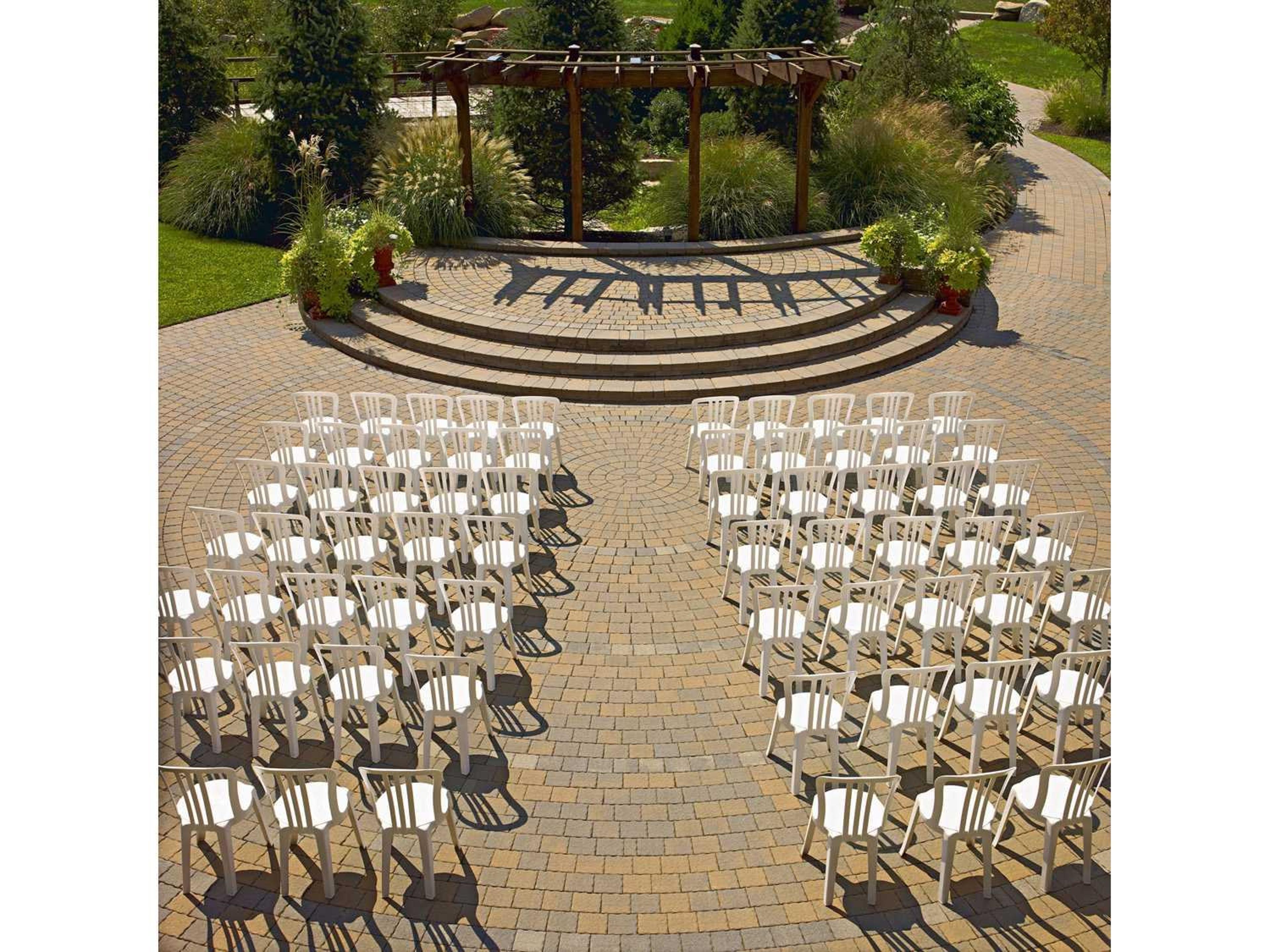 Miami White Resin Outdoor Dining Set