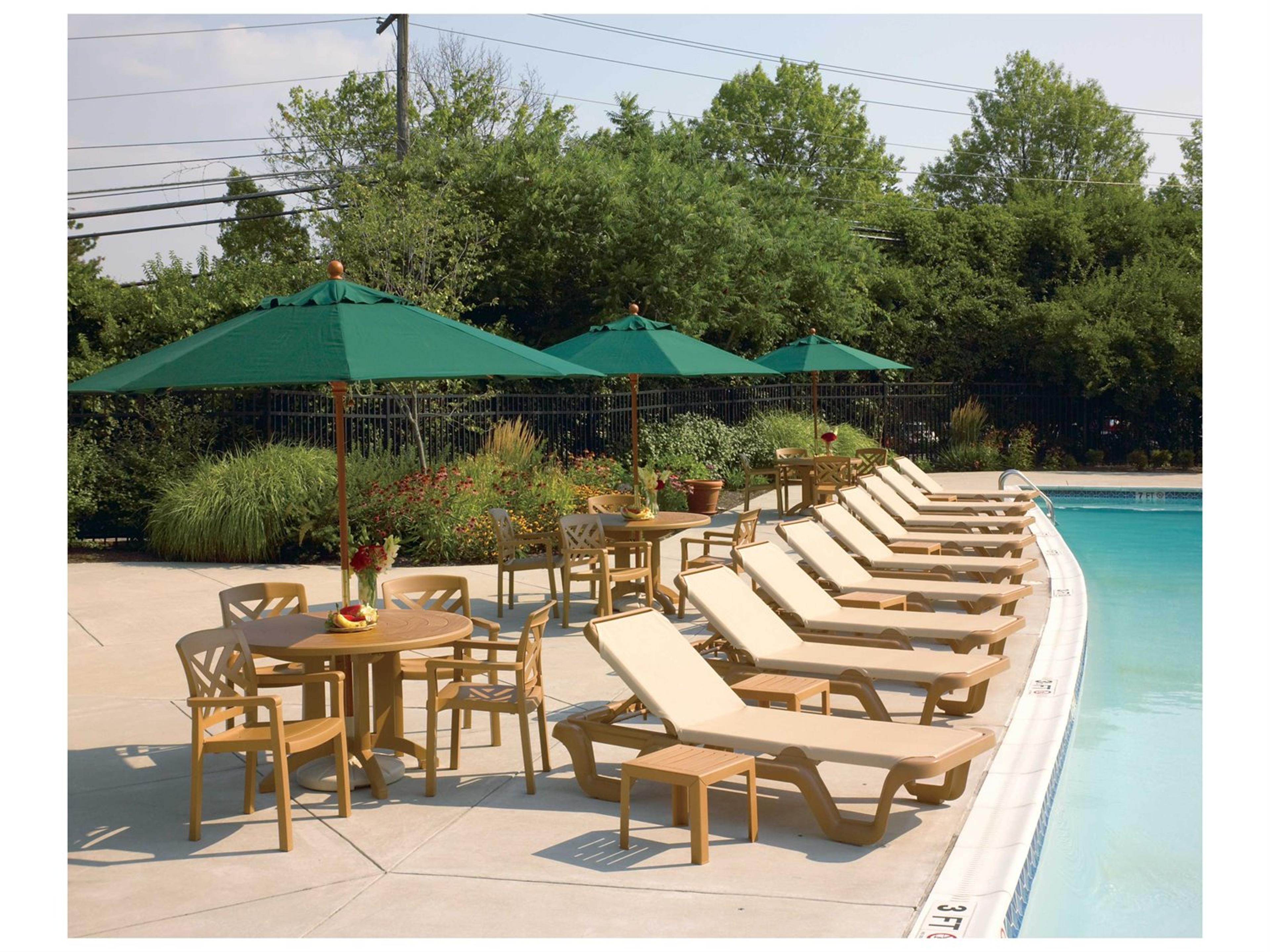 Sanibel Resin Teakwood Outdoor Dining Set