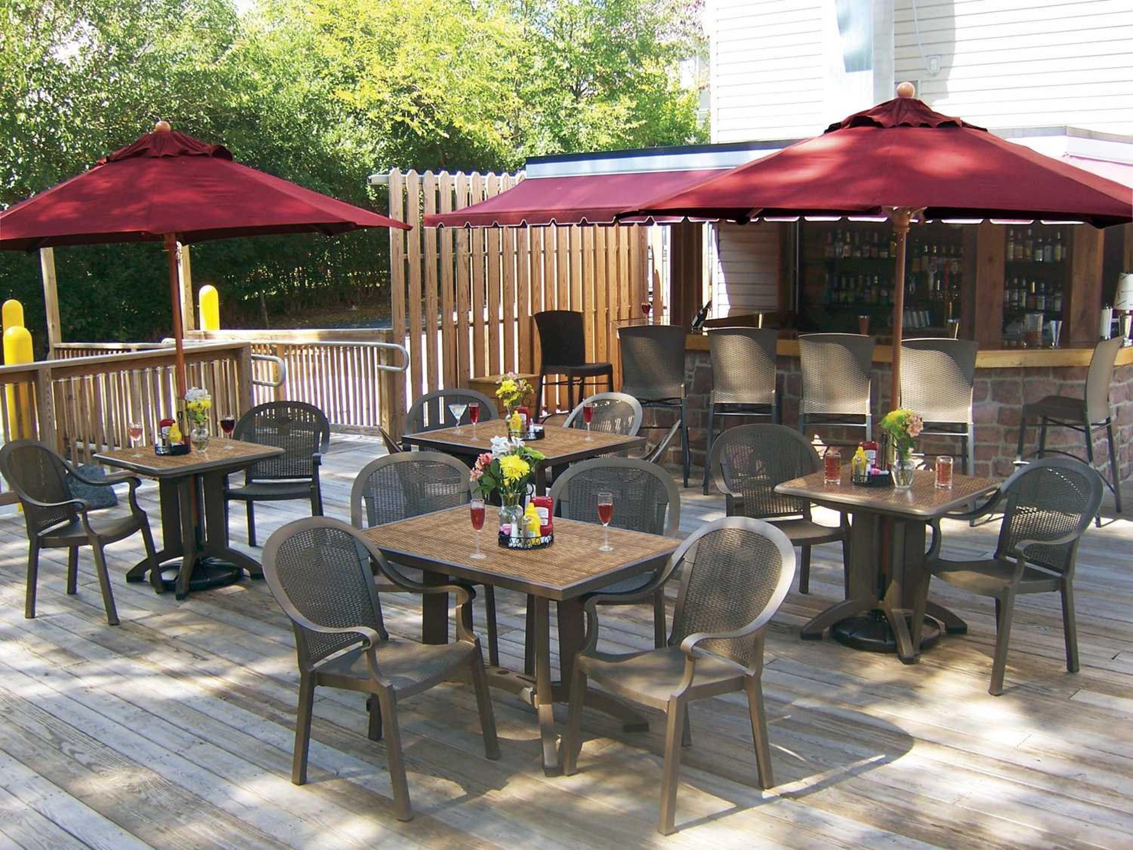 Sumatra Bronze Mist Resin Outdoor Dining Set