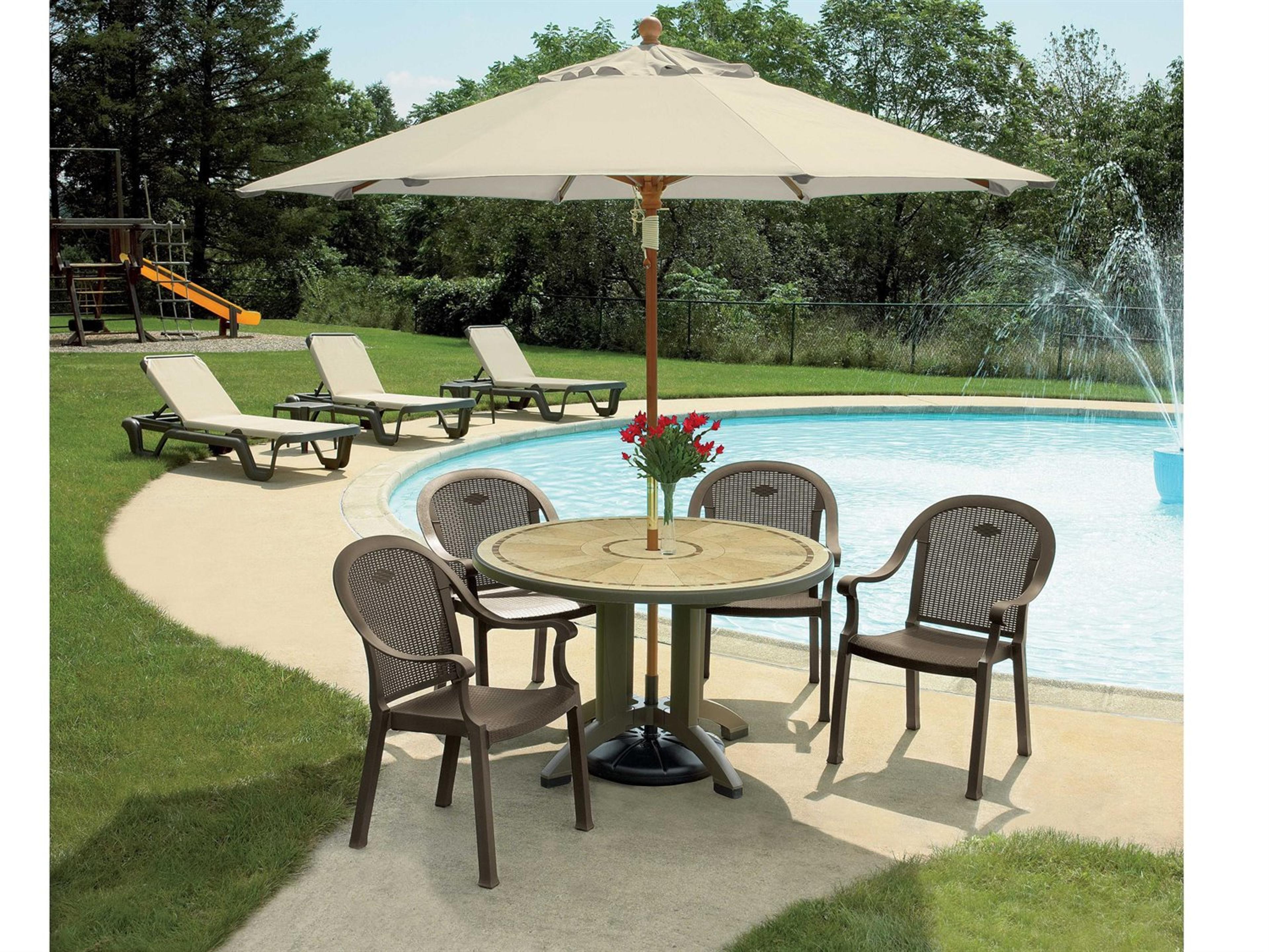 Sumatra Resin Bronze Mist Patio Dining Set