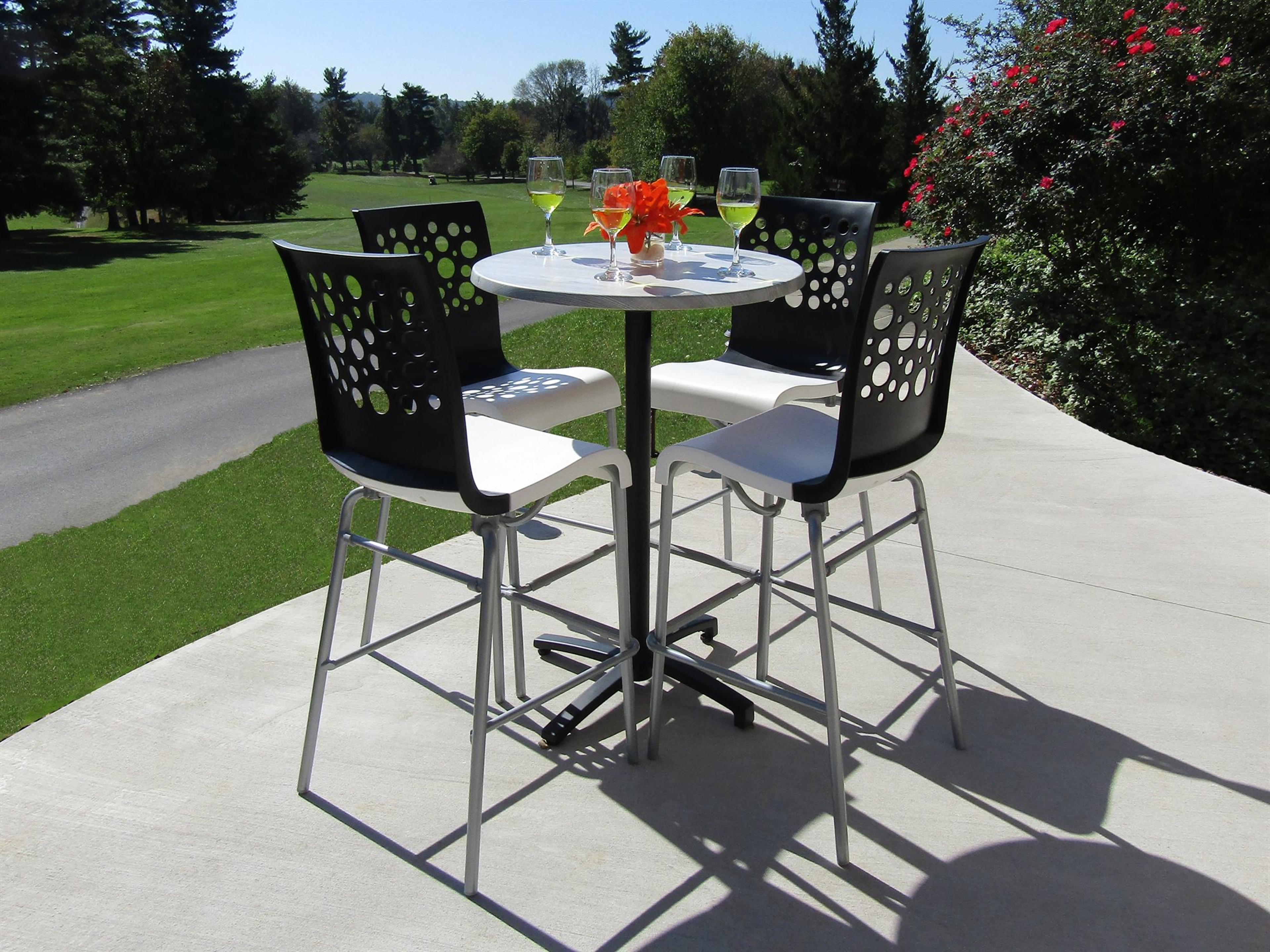 Tempo Aluminum Black/White Bar Set