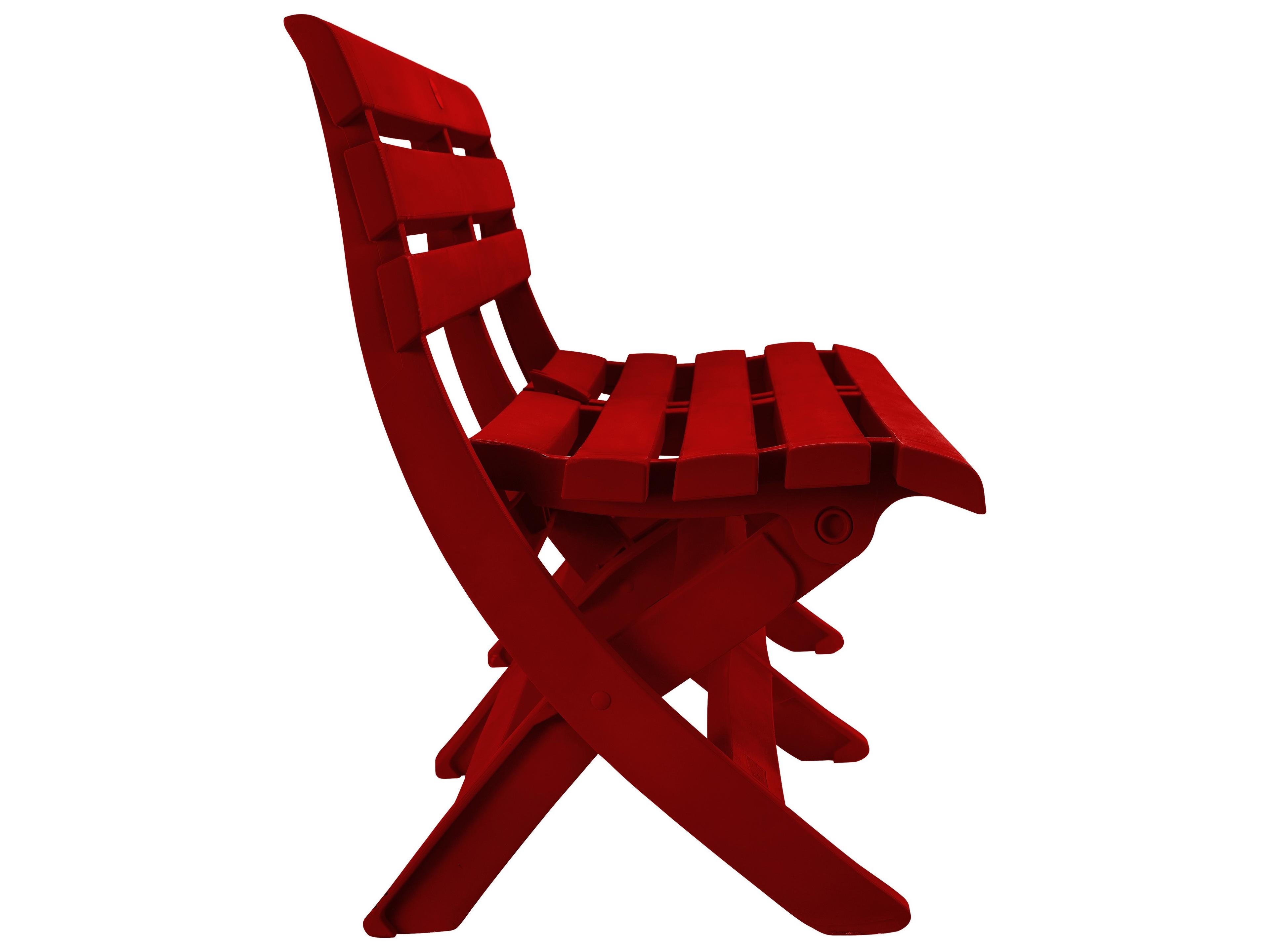 Grosfillex Westport Resin Barn Red Patio Bench