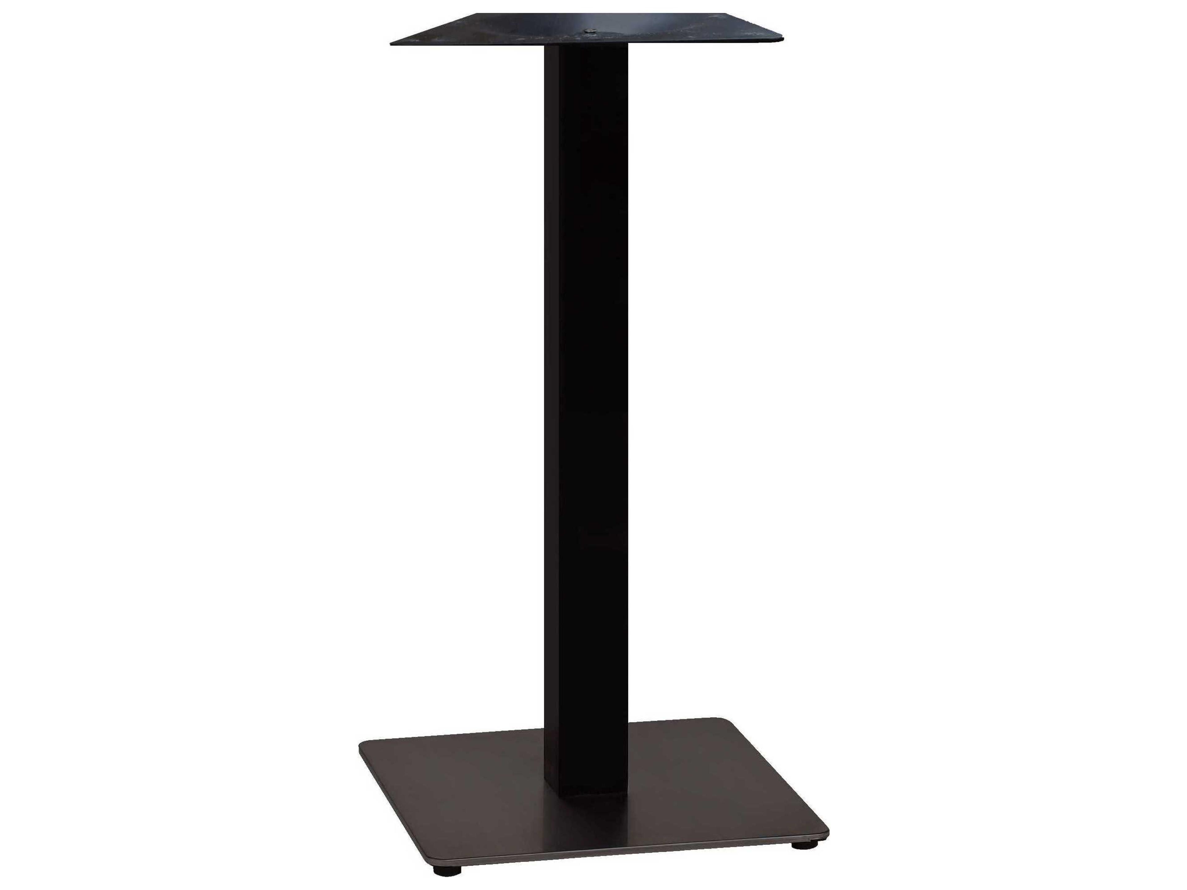 Gamma Steel Black Square Bar Height Table Base