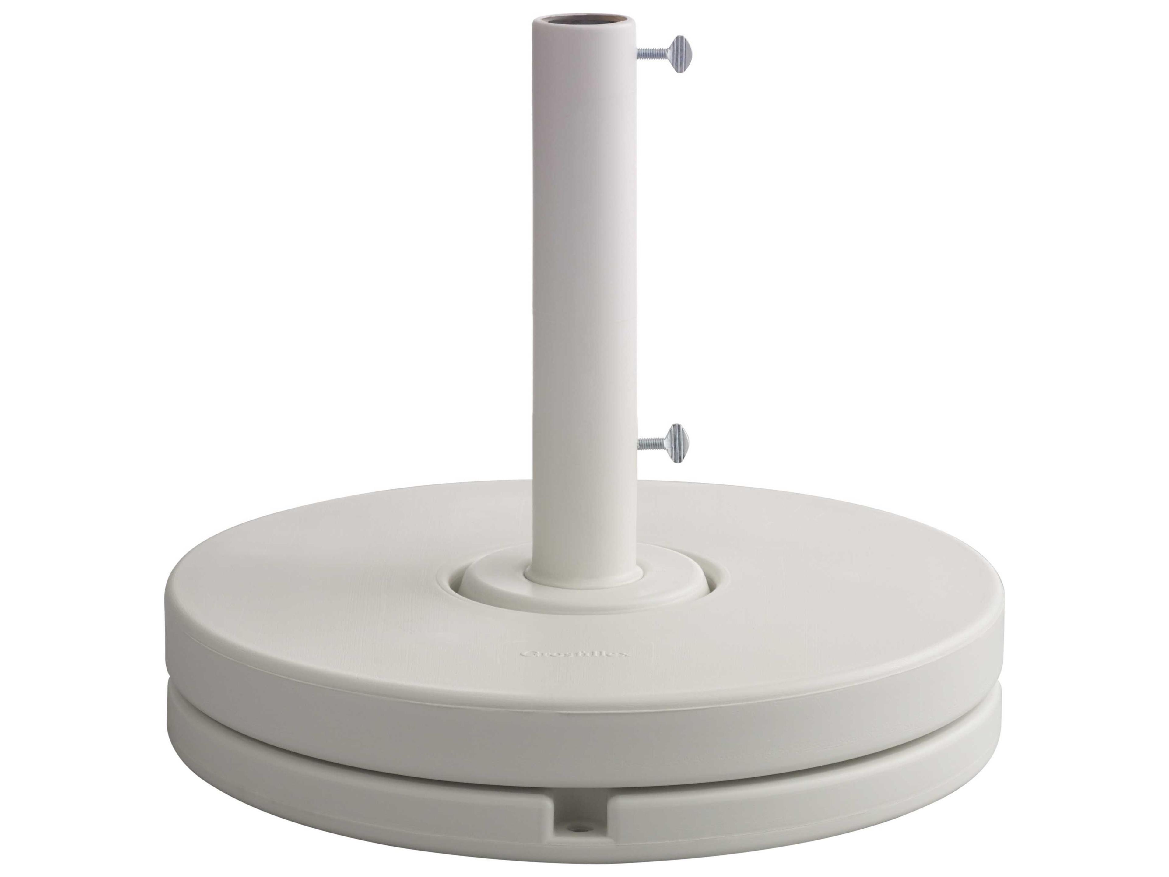 Resin White 16" Stem Umbrella Base