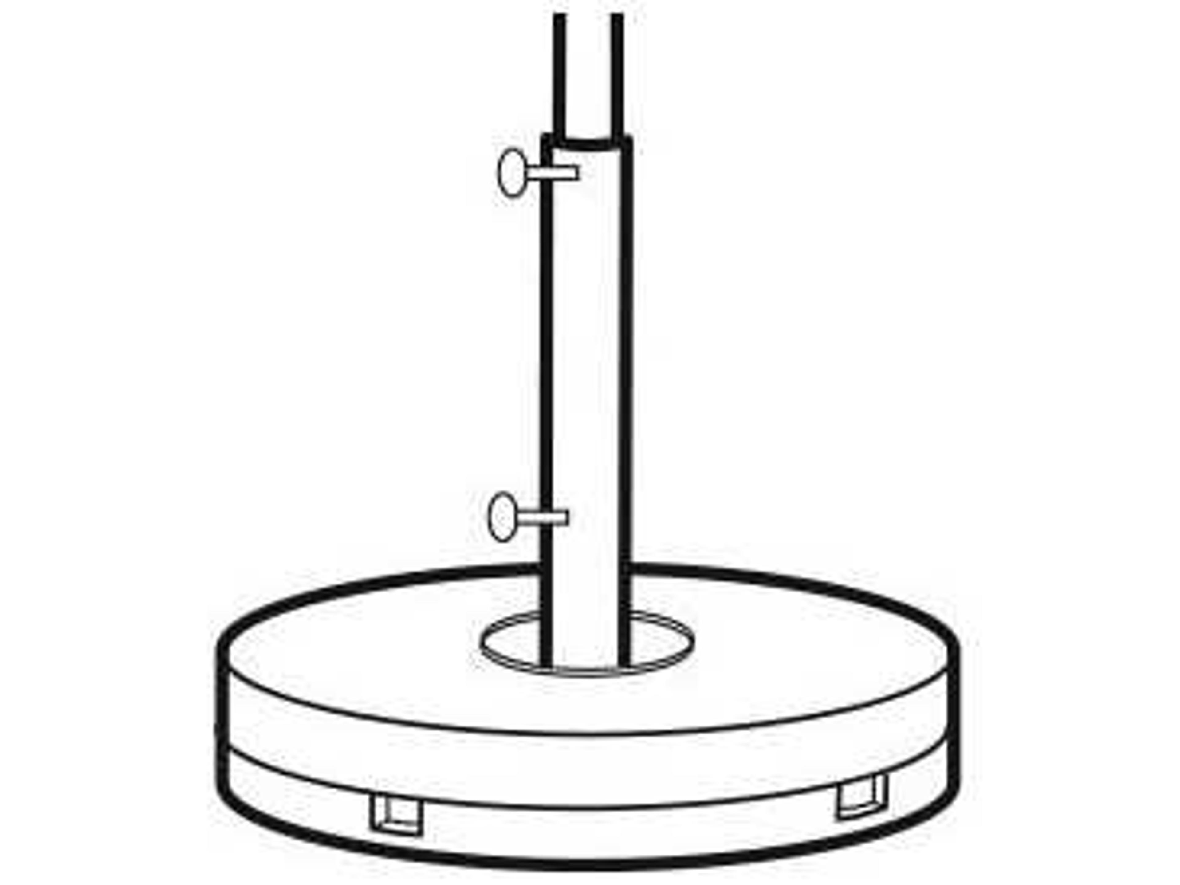 Grosfillex Resin Sand 16" Stem Umbrella Base