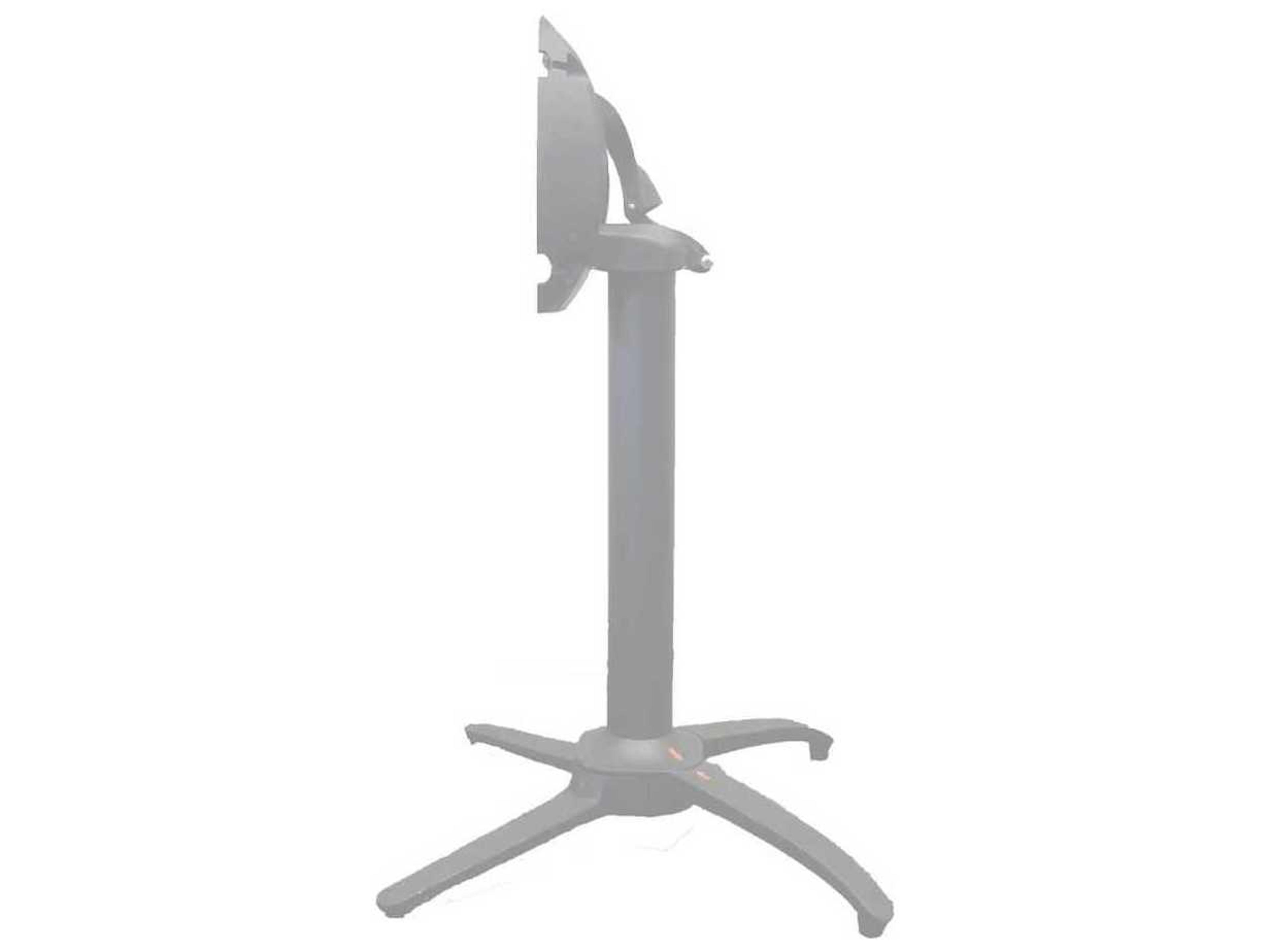 Quattro Aluminum Silver Gray Contact Terrace Dining Height Table Base