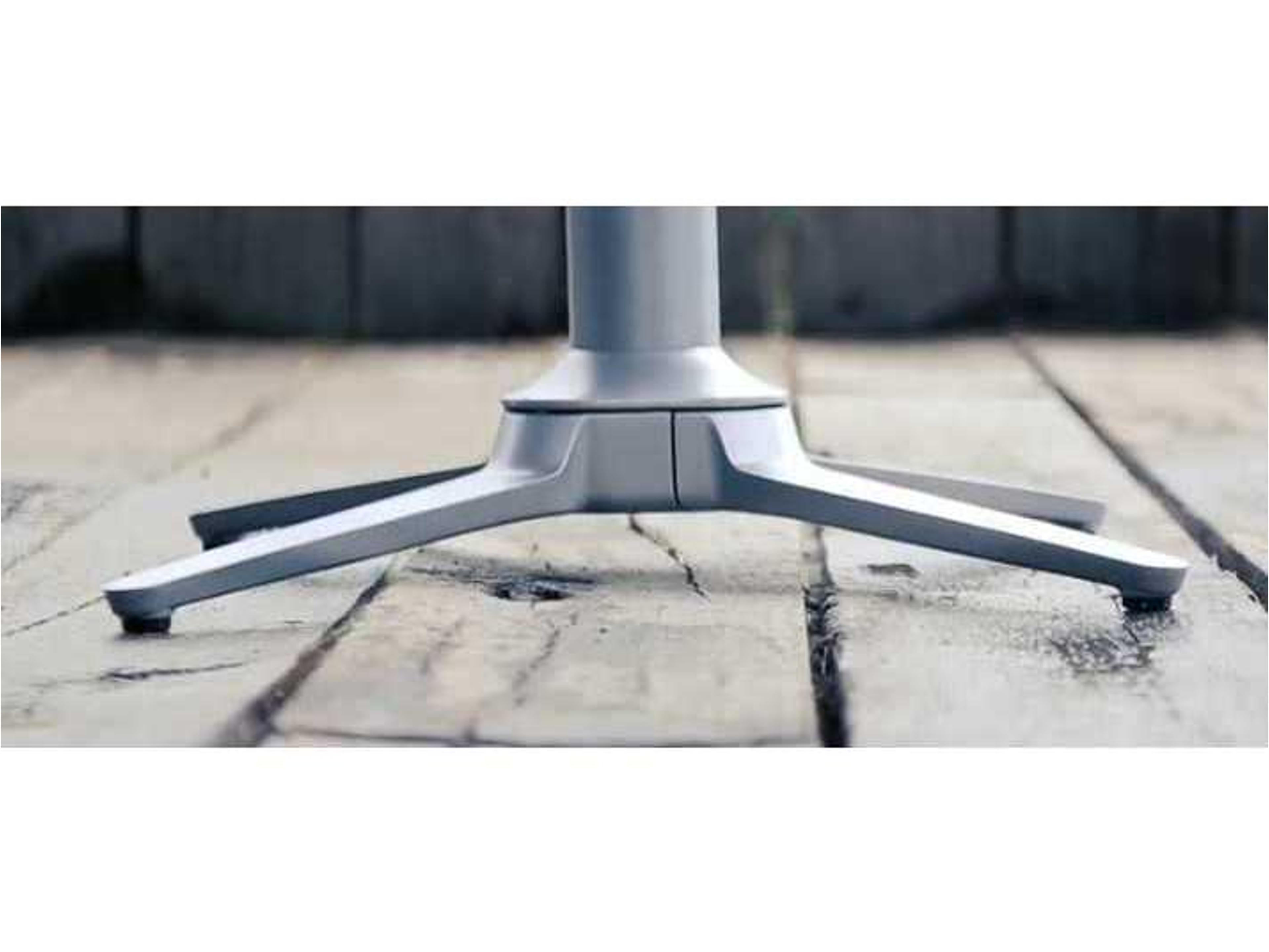 Grosfillex Quattro Aluminum Silver Gray Contact Terrace Dining Height Table Base