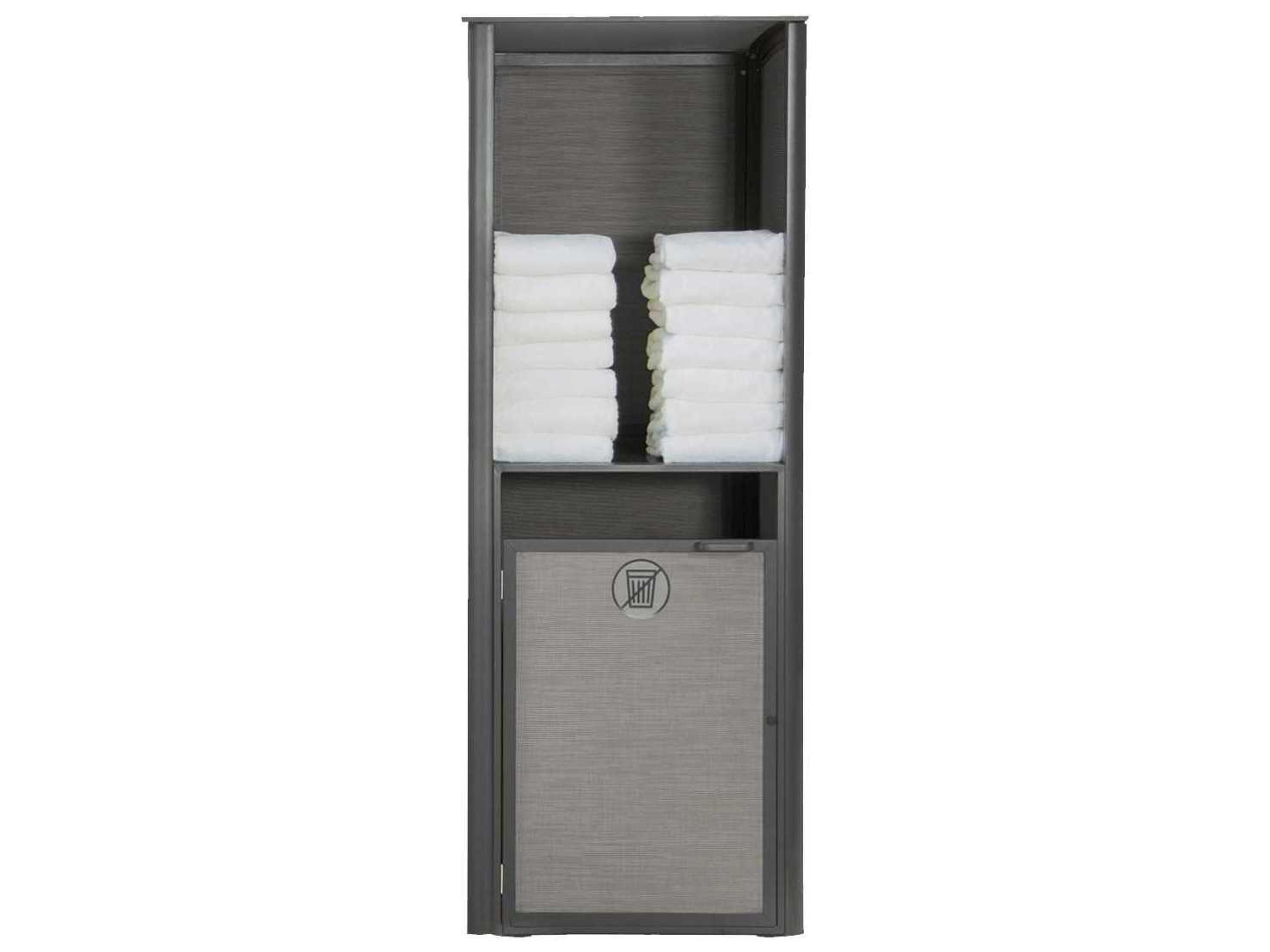 Sunset Sling Aluminum Solid Gray/Volcanic Black Towel Valet Single Unit