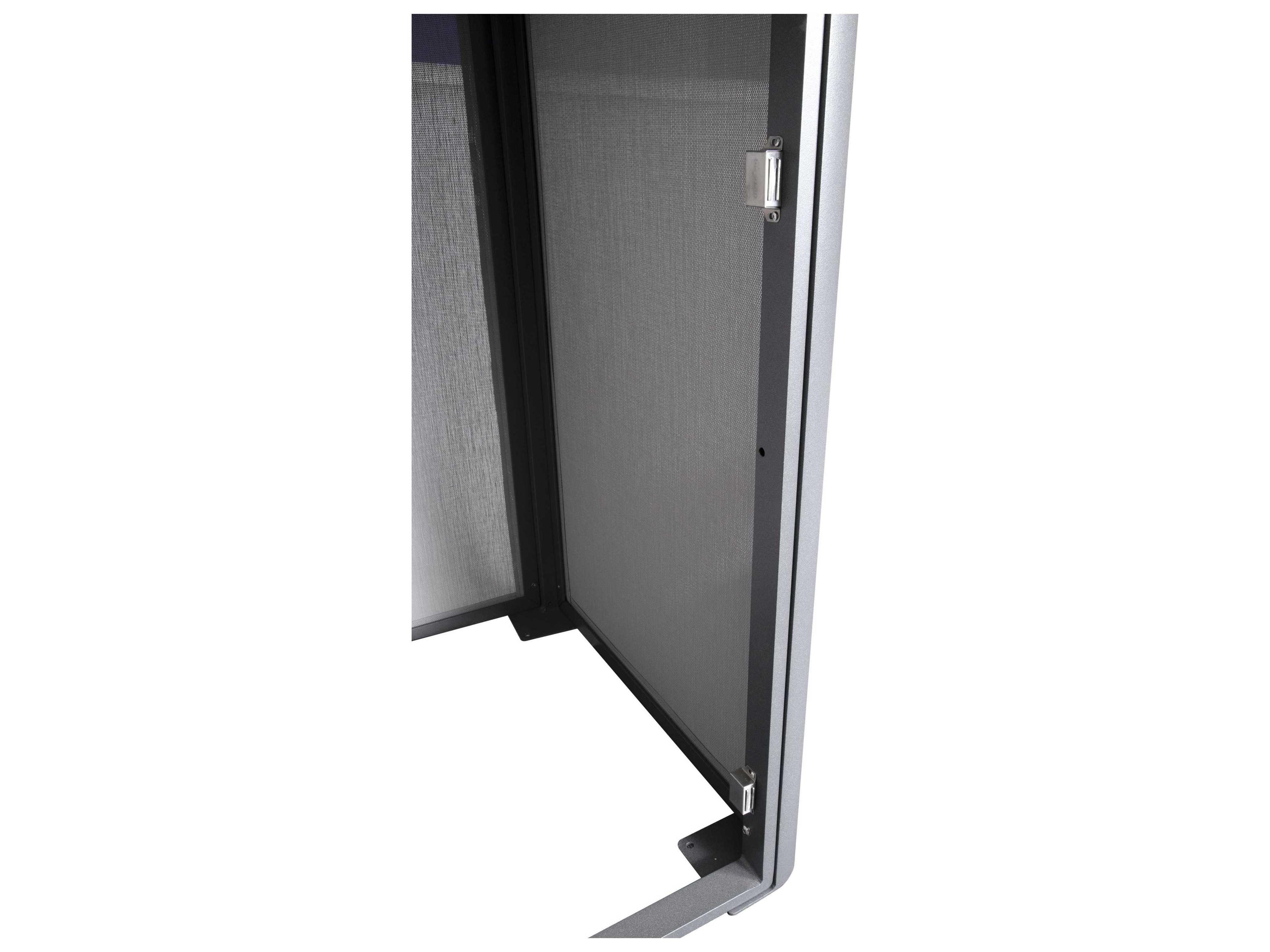 Grosfillex Sunset Sling Aluminum Solid Gray/Volcanic Black Towel Valet Single Unit